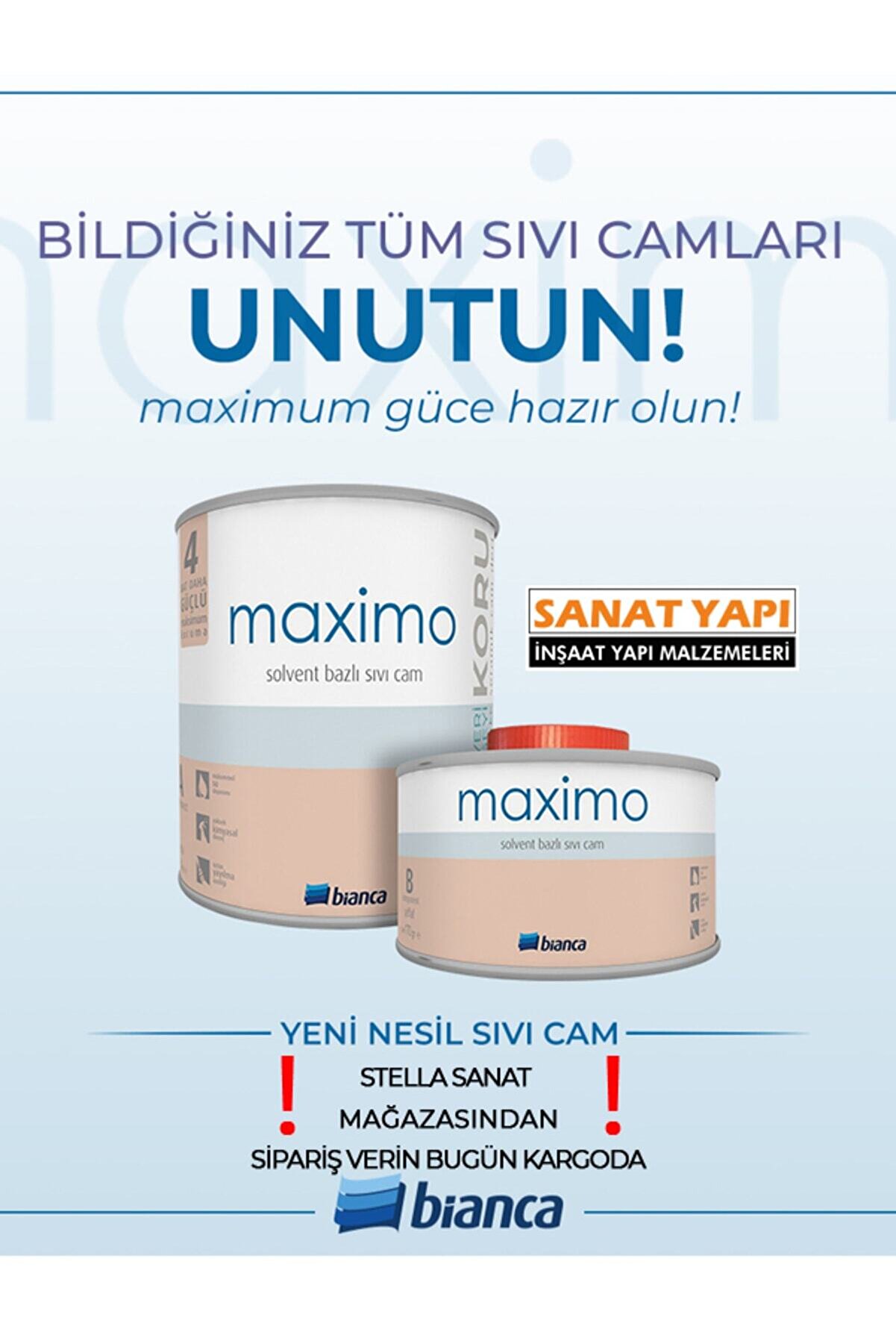 Bianca Maximo Sıvı Cam Vernikten 4 Kat Daha Koruyucu Parlak