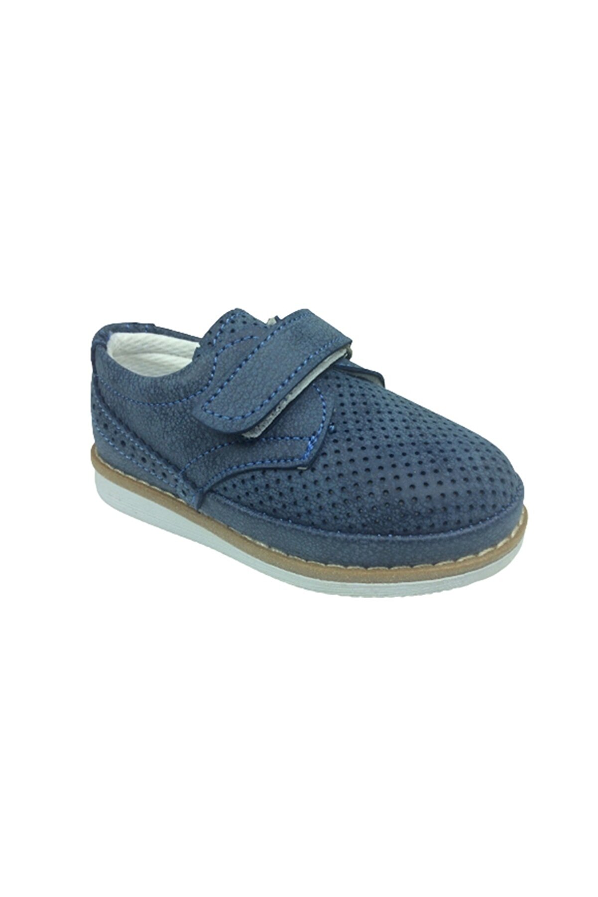 1503 Bebe Kot Mavi̇ Süet Erkek Çocuk Cırtlı Oxford Termo Taban Sünnetli̇k Ayakkabı Abi̇ye