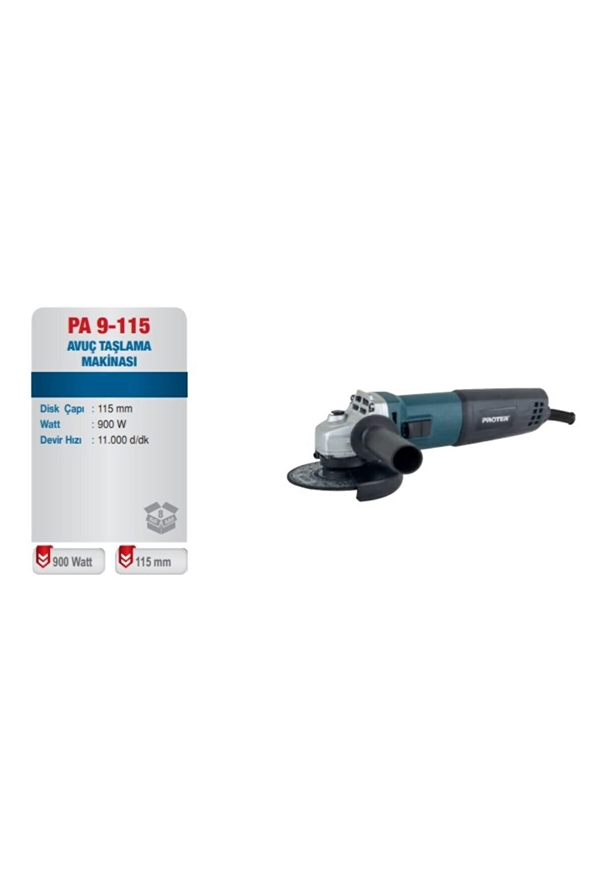 Avuç Taşlama Maki̇nası Pa 9-115