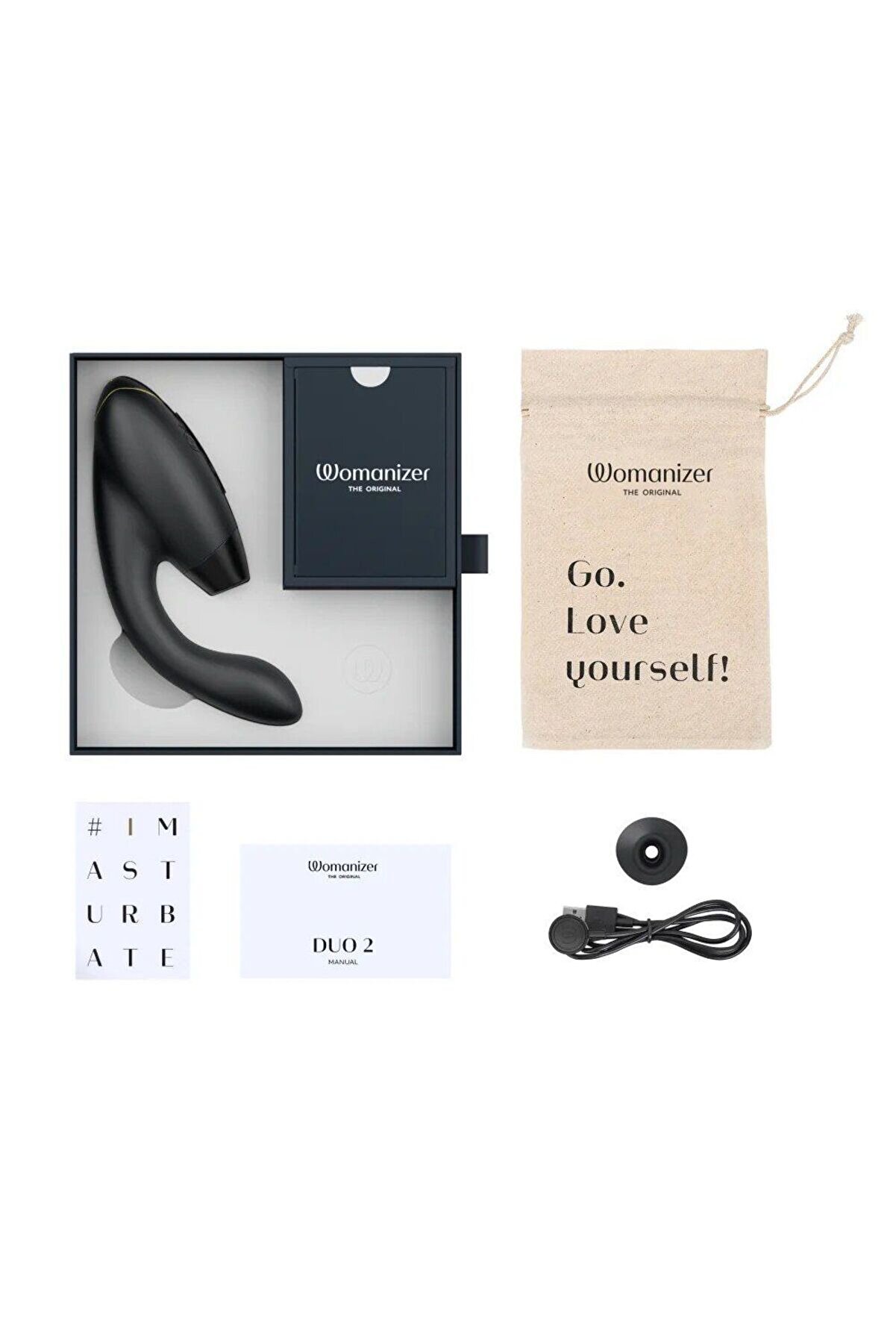 Womanızer Duo 2 Black Emi̇ş G&uuml;&ccedil;l&uuml; G-Noktası Vi̇brat&ouml;r