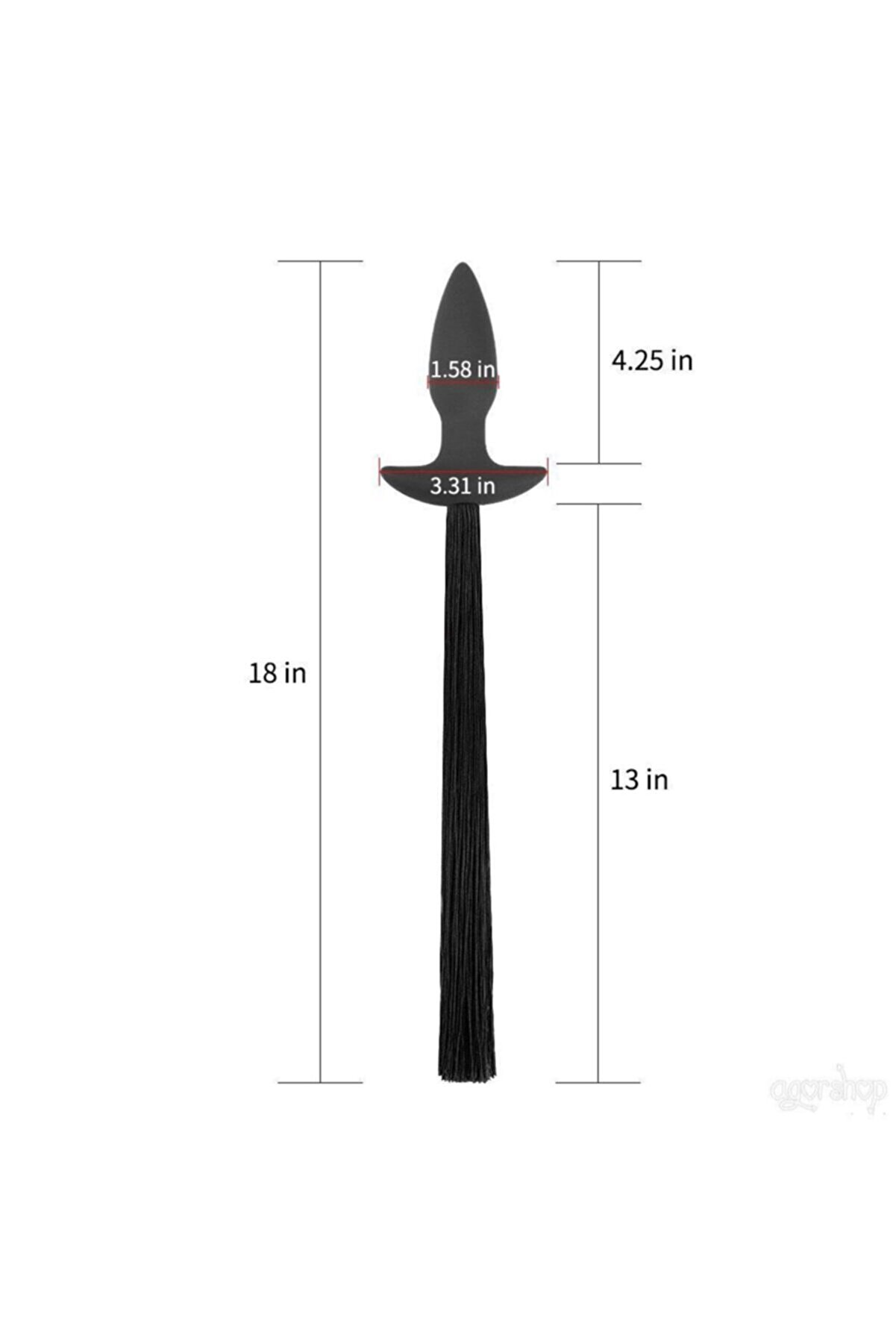 Meyrabest Si̇yah Si̇li̇kon Anal Plug-Af4103