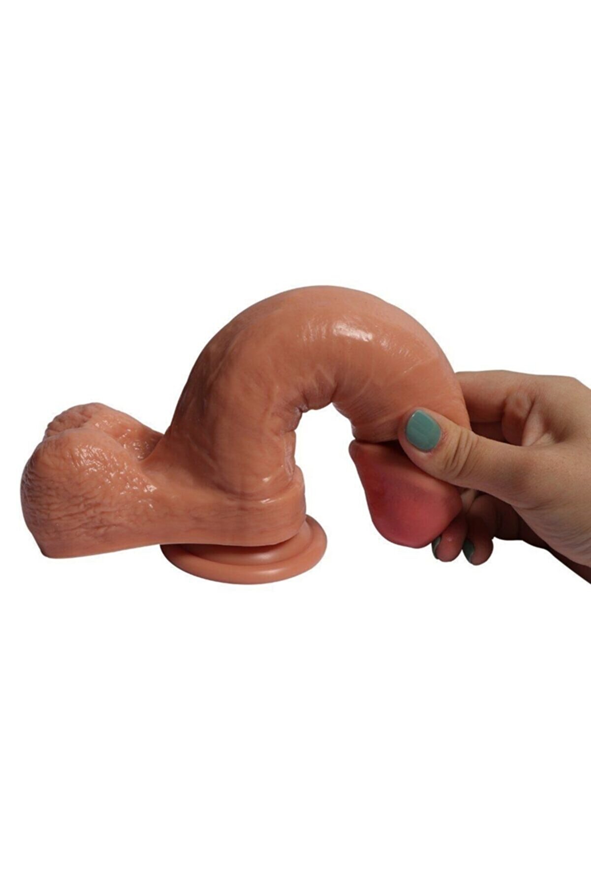 Meyrabest Di̇ldo Seri̇si̇ Desert Wolf 21 Cm Ekstra Yumuşak &Ccedil;i̇ft Katmanlı Reali̇sti̇k Peni̇s