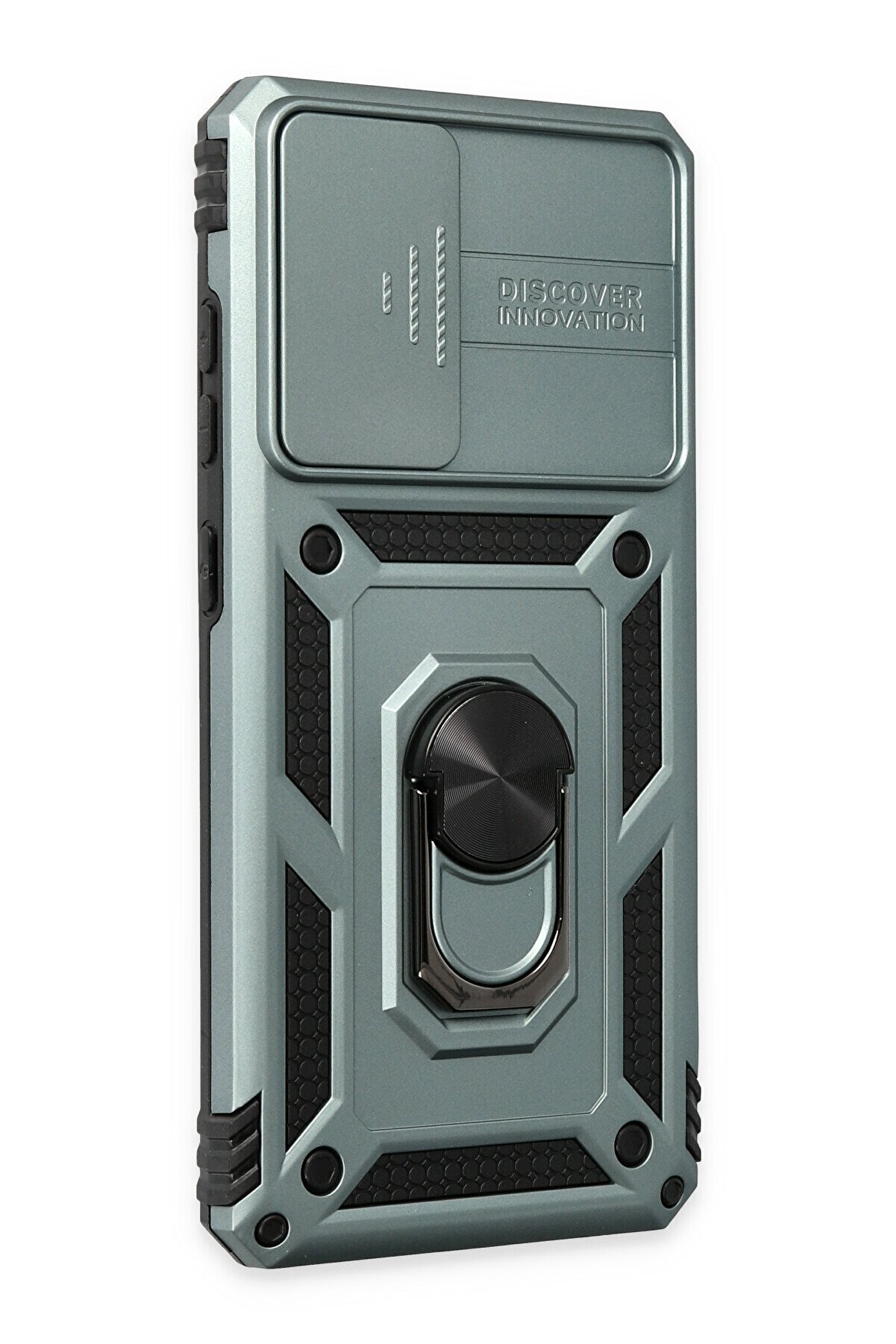 Samsung Galaxy A52 Kılıf Pars Lens Yüzüklü Si̇li̇kon - Yeşi̇l