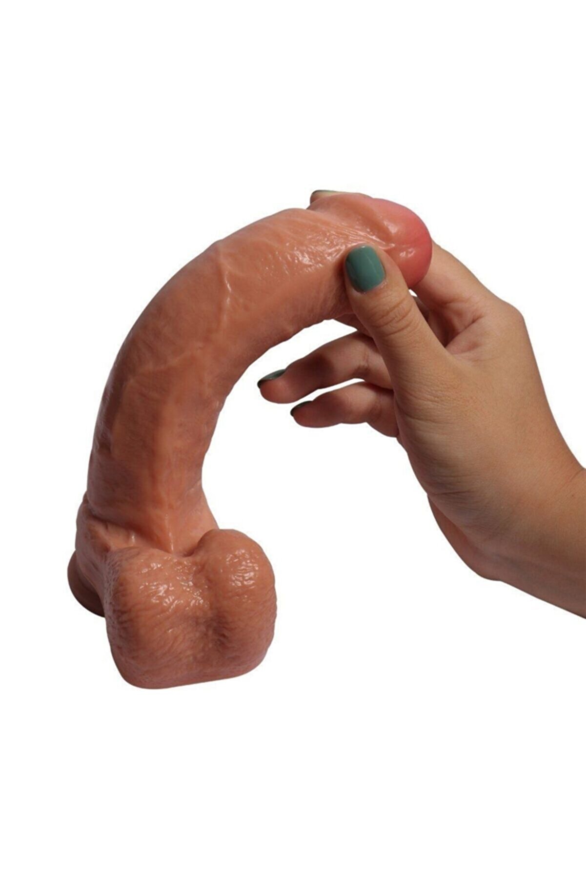 Meyrabest Di̇ldo Seri̇si̇ Desert Wolf 21 Cm Ekstra Yumuşak &Ccedil;i̇ft Katmanlı Reali̇sti̇k Peni̇s