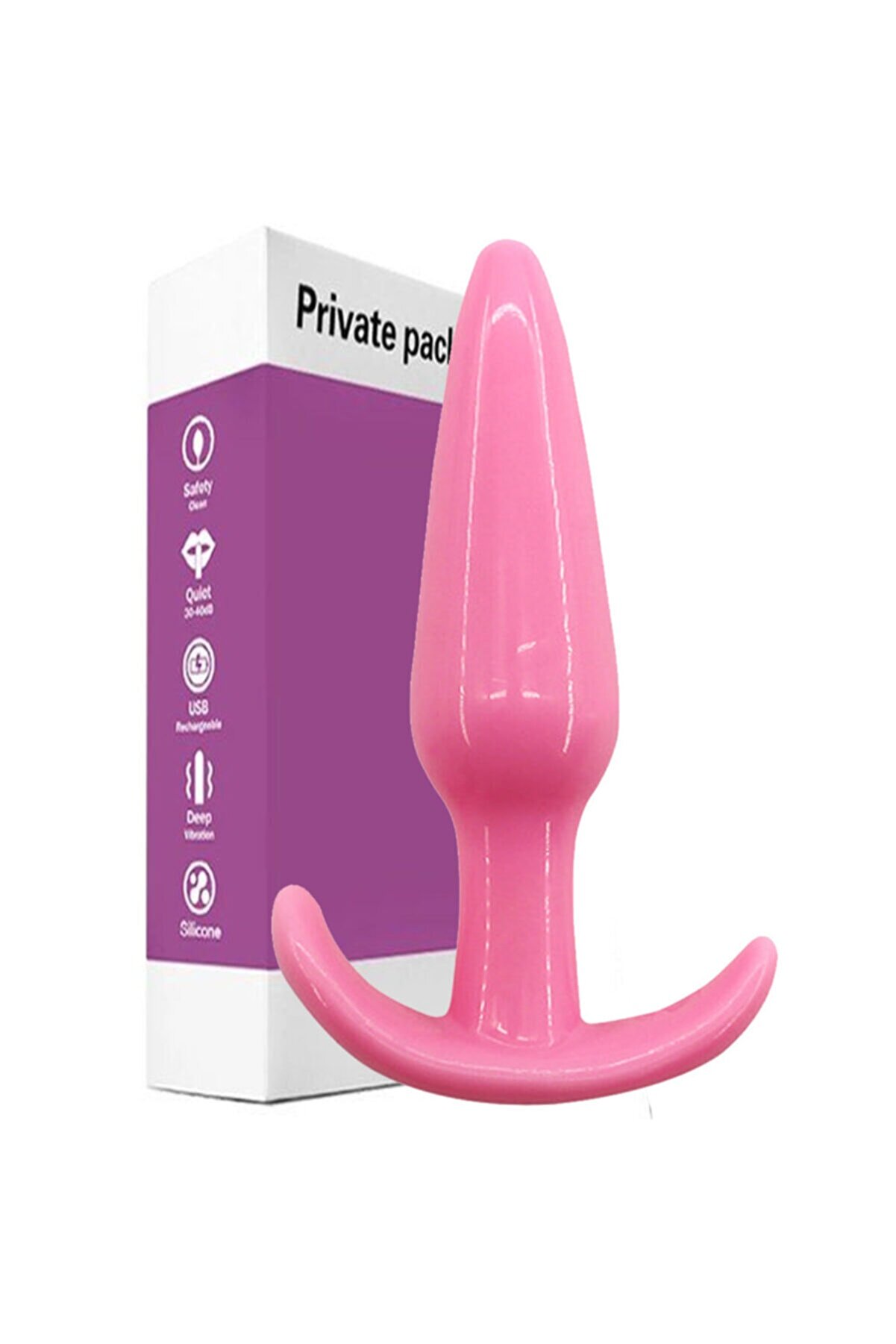 Meyrabest Meyra Best Si̇li̇cone Butt Plug Anal Di̇ldo Ve Anal Alıştırıcı Peni̇s Pembe