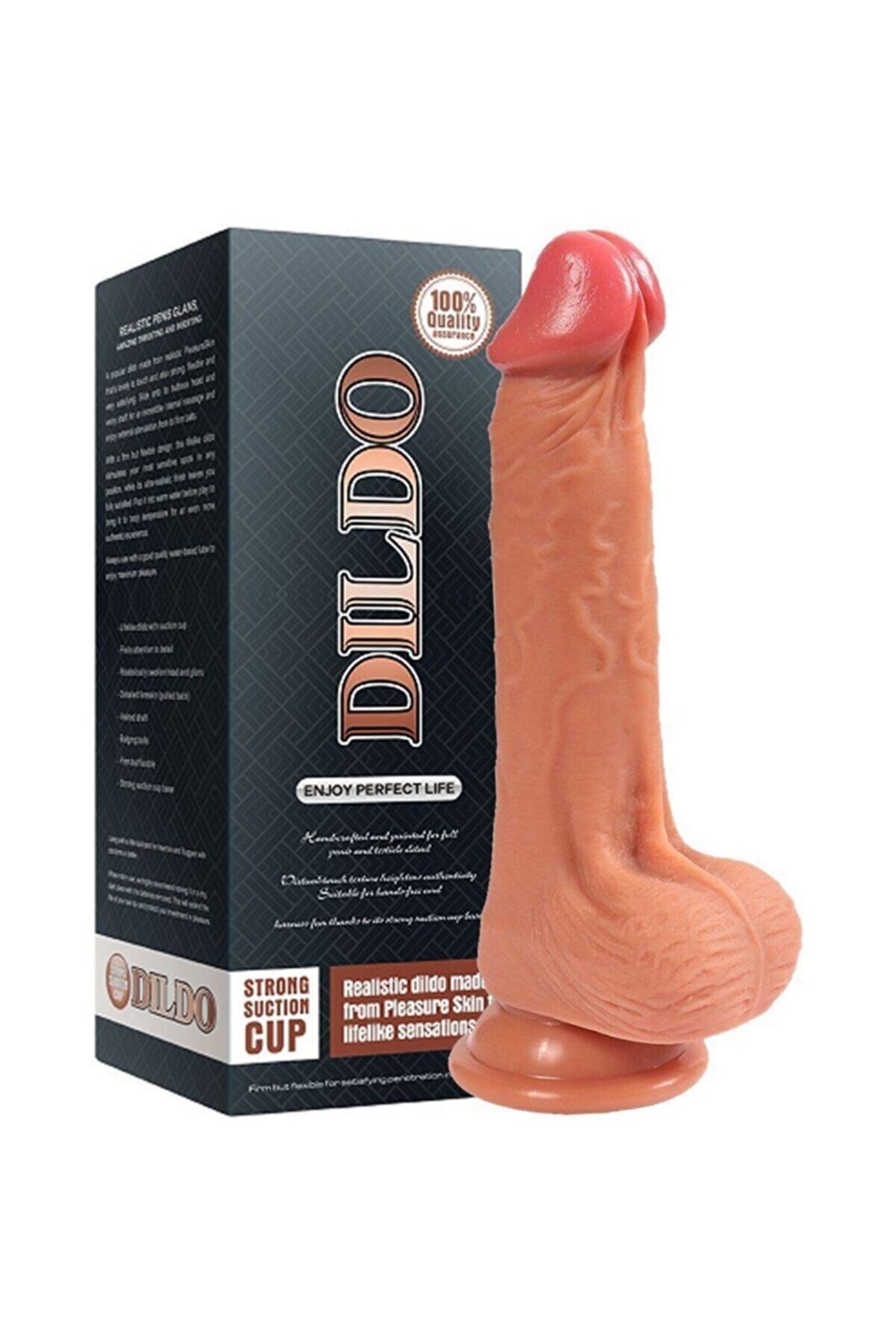 Meyrabest &Ccedil;ok Ger&ccedil;ekci̇ Jack Ger&ccedil;ek Dokulu 20 Cm &Ccedil;i̇ft Katmanlı Reali̇sti̇k Di̇ldo