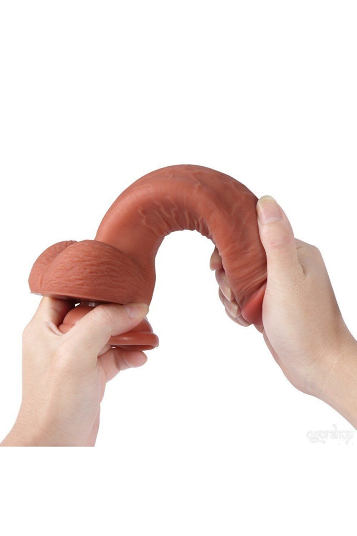 Meyrabest &Ccedil;ok Ger&ccedil;ekci̇ Leo Ger&ccedil;ek Dokulu 23 Cm &Ccedil;i̇ft Katmanlı Reali̇sti̇k Di̇ldo