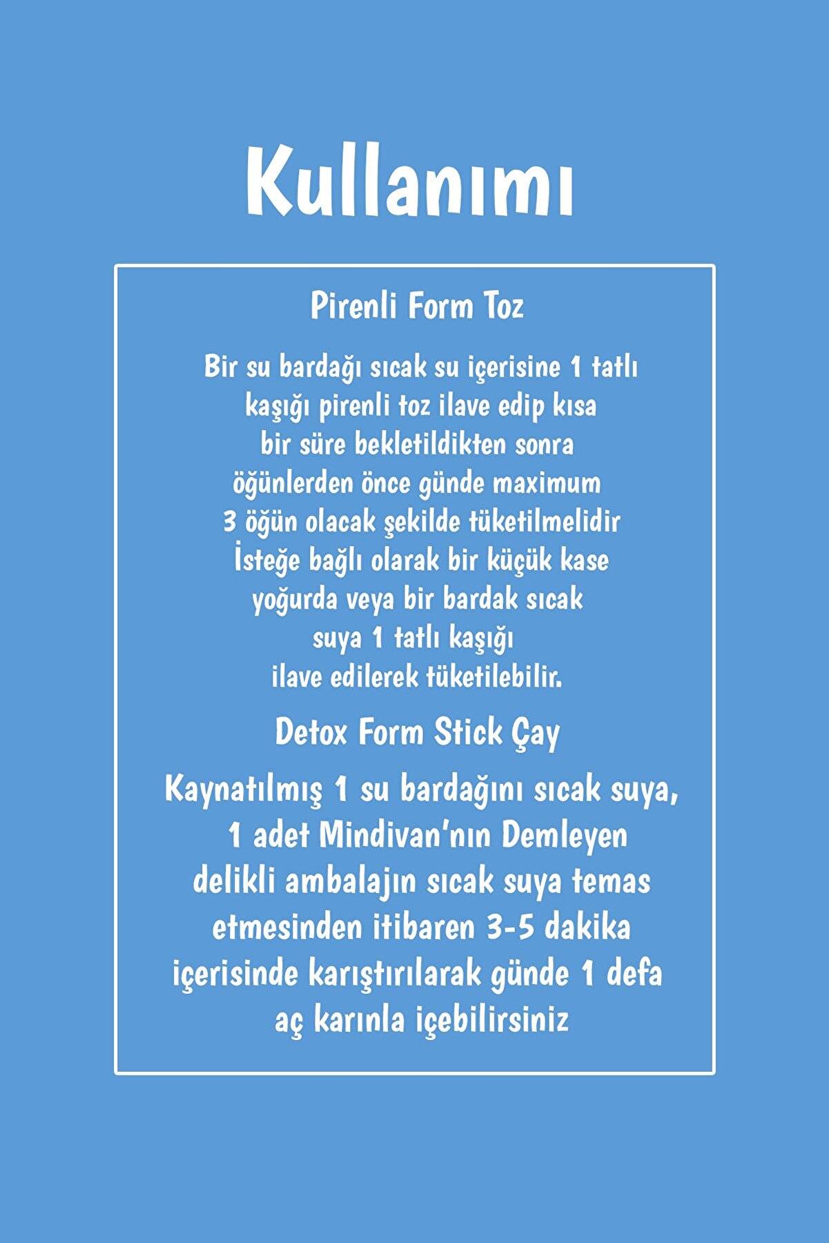 2 Li̇ Form Bi̇tki̇ Çayı Paketi̇ Pi̇renli̇ Toz Ve Sti̇ck Çay