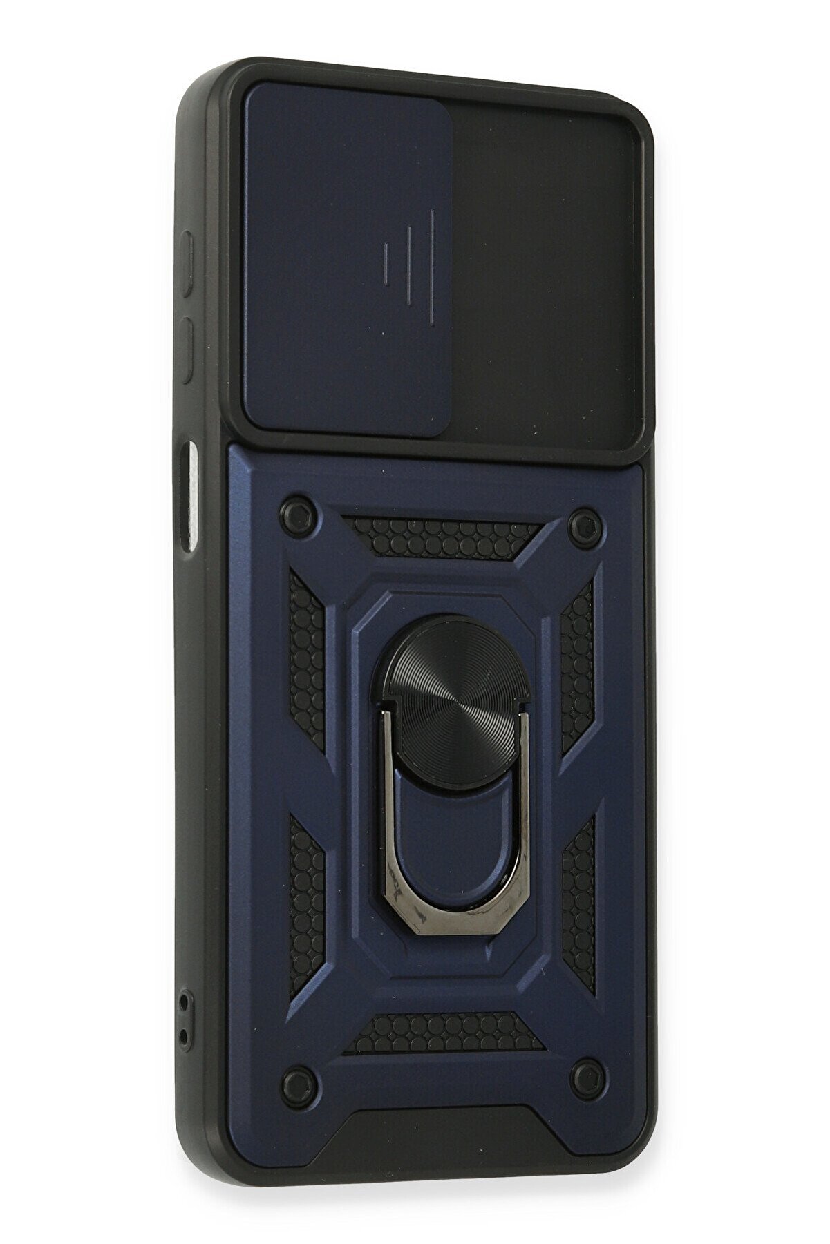 Samsung Galaxy A22 Kılıf Pars Lens Yüzüklü Si̇li̇kon - Laci̇vert