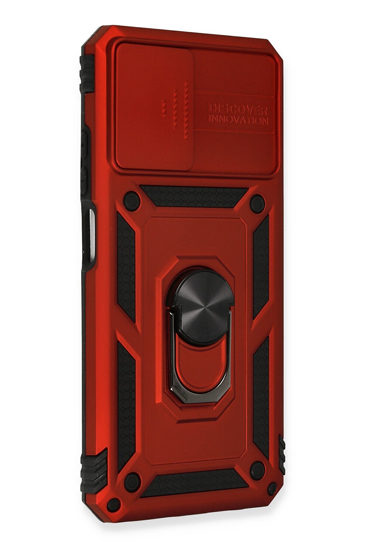 Xi̇aomi̇ Redmi̇ Note 10 Kılıf Pars Lens Yüzüklü Si̇li̇kon - Kırmızı