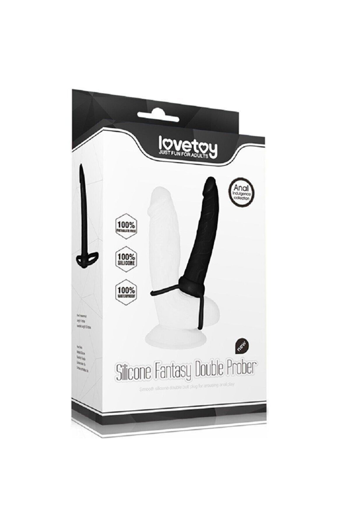 Meyrabest Lovetoy Si̇li̇cone Fantasy Double Prober Testi̇s Bağlamalı Anal Peni̇s Lv2614