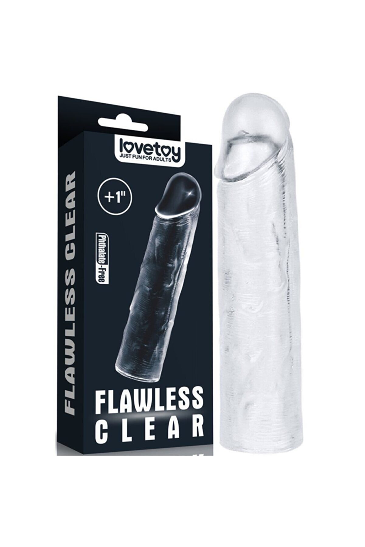 Lovetoy Flawless 2.5 Cm Dolgulu Flexi̇ble Şeffaf Si̇li̇kon Peni̇s Kılıfı