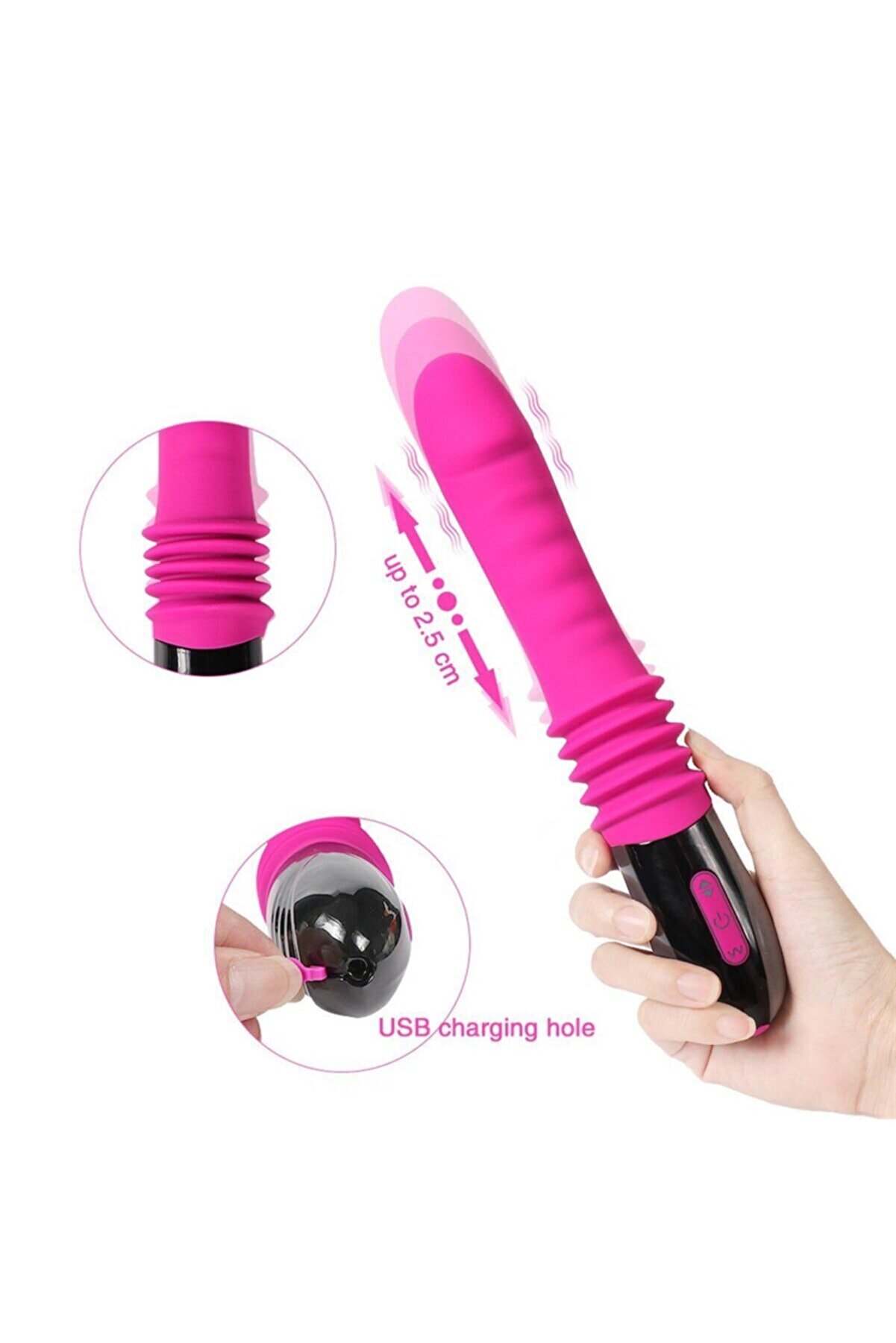 Meyrabest Nathan Thrusti̇ng Ileri̇ Geri̇ Hareketli̇ Vantuzlu Vi̇brat&ouml;r