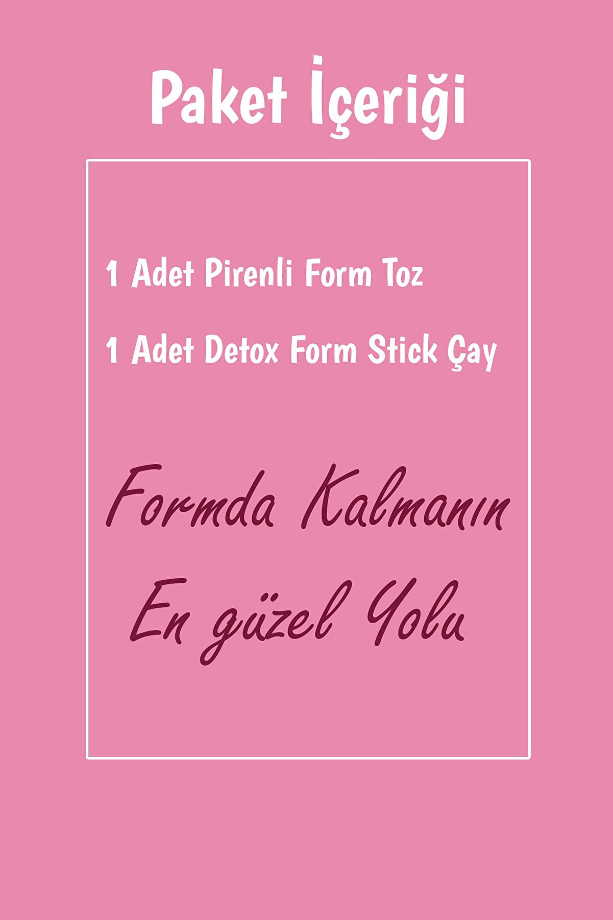 2 Li̇ Form Bi̇tki̇ Çayı Paketi̇ Pi̇renli̇ Toz Ve Sti̇ck Çay
