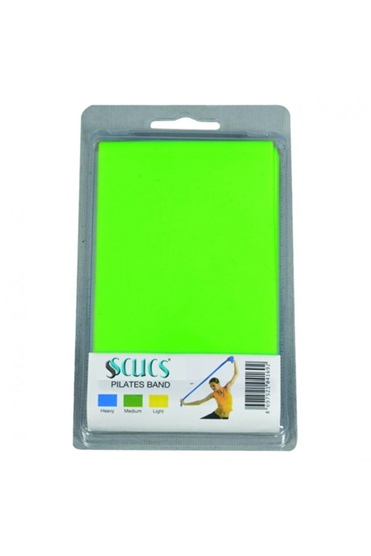 Scucs Yeşi̇l 8X120 Cm Orta Sert Pi̇lates Bandı