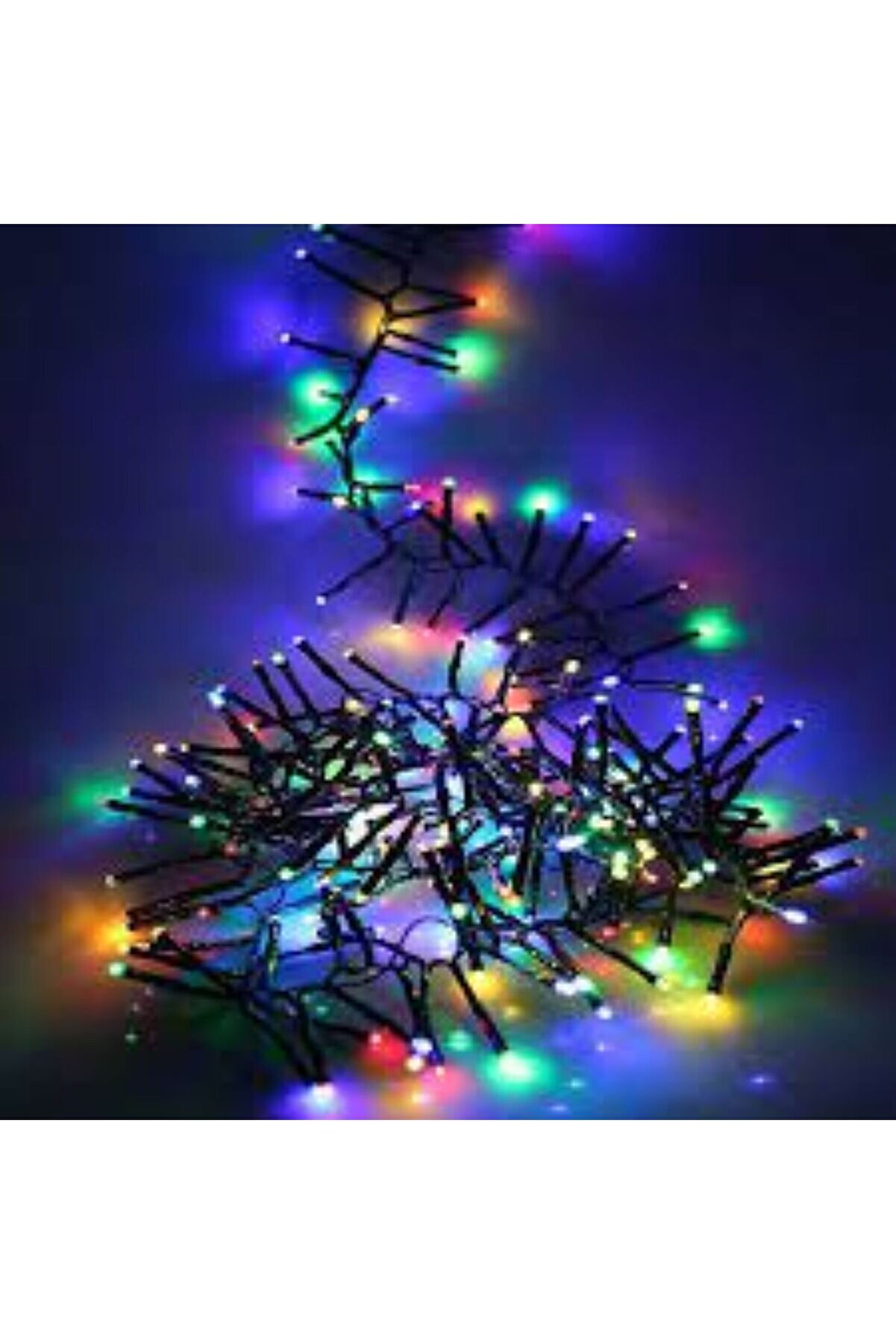 İrhanlar Yılbaşı &Ccedil;am Ağacı Led Aydınlatma 5 Metre Ağa&ccedil; Ledi̇ Renkli̇ Led Yanıp S&ouml;nmeli̇ Yeni̇yıl Noel