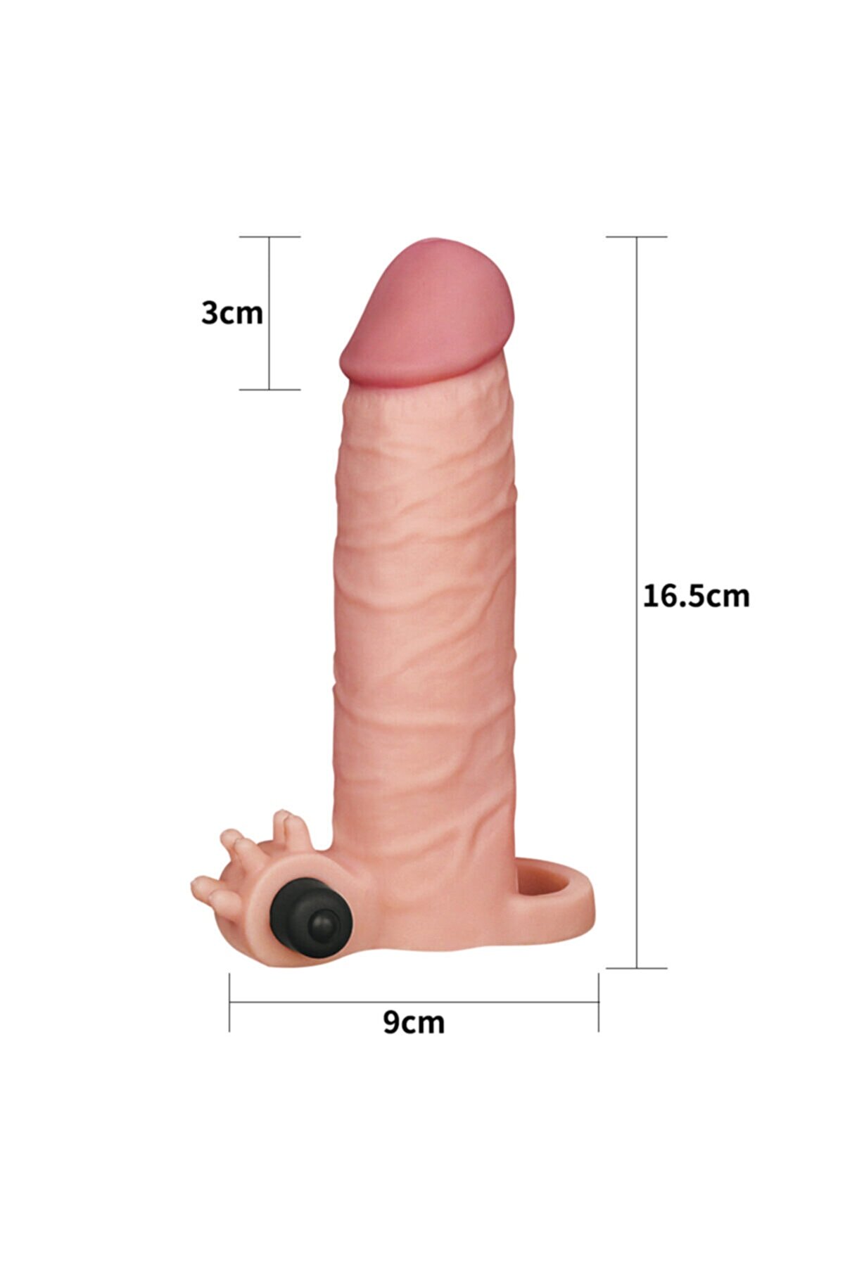 Lovetoy Pleasure X-Tender Ti̇treşi̇mli̇ 50 Mm Uzatmalı Tam Kavrayan Yapısıyla Kali̇teli̇ Peni̇s Kılıfı