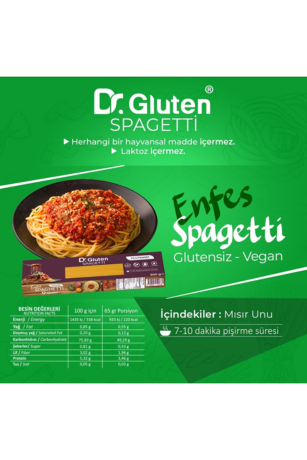 Glutensi̇z Makarna Spagetti̇ Makarna 400 Gr.