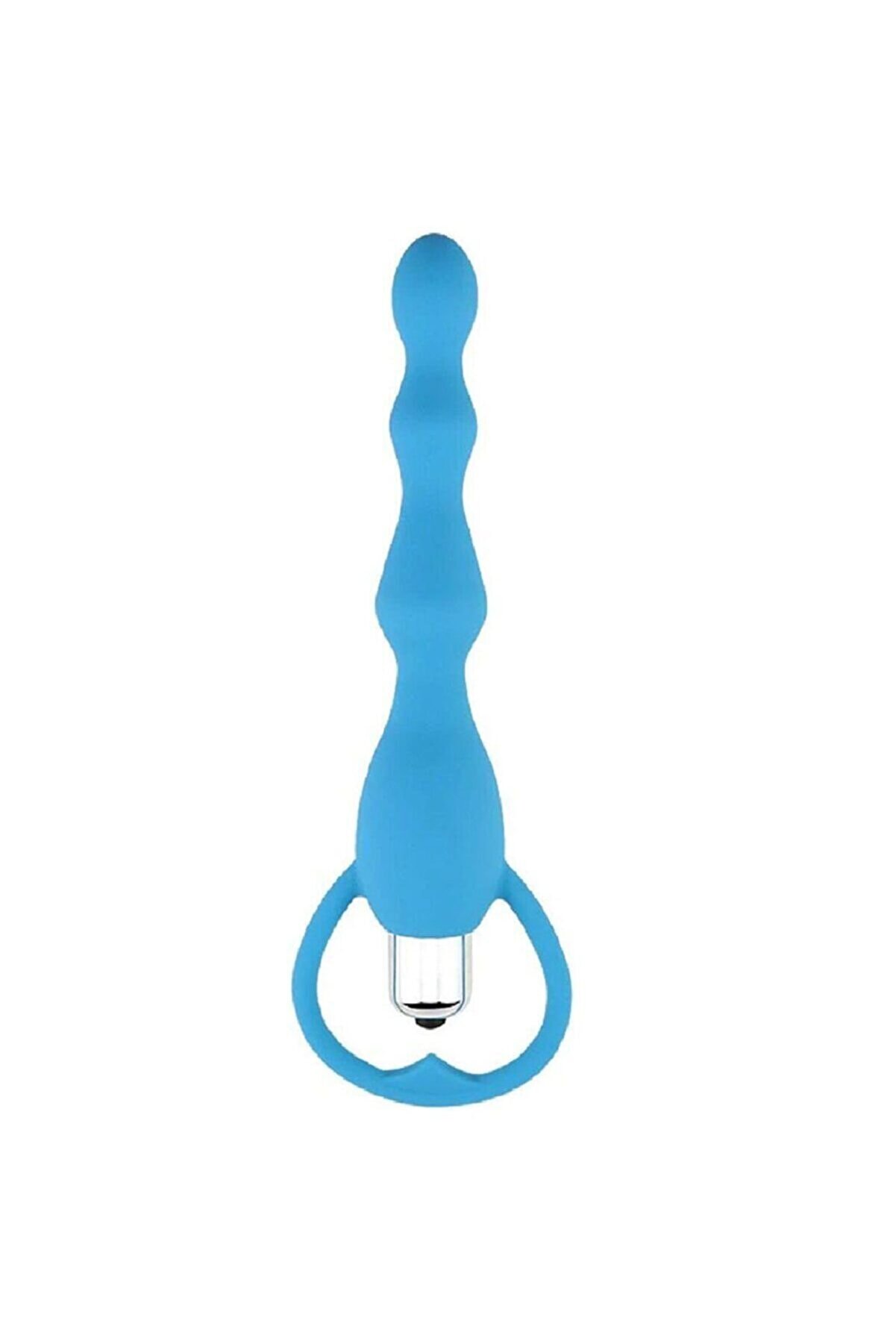 Leten Vazge&ccedil;i̇lmez Boğumlu Ti̇treşi̇mli̇ Anal Değnek Vi̇brat&ouml;r Mavi̇