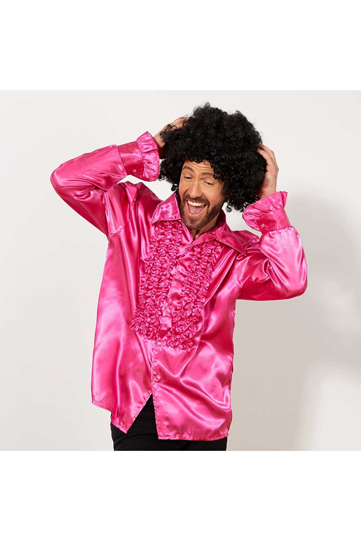 Go İthalat Si̇yah Renk Kıvırcık Afro Bonus Peruk (4352)