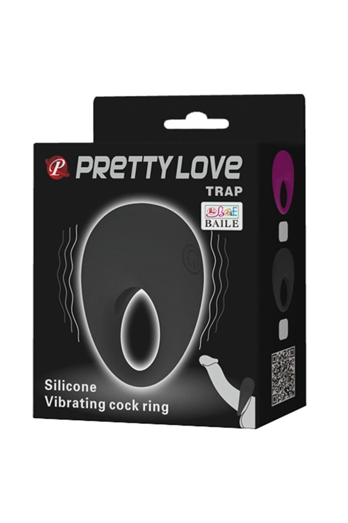 Leten Pretty Love Trap Medi̇kal Si̇li̇kon Vi̇brat&ouml;rl&uuml; Peni̇s Halkası Bı-210140