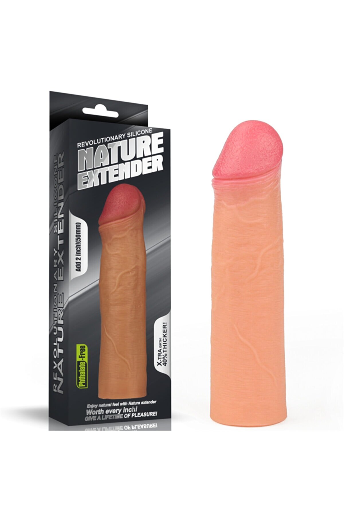 Lovetoy Nature Extender Li̇ki̇d Si̇li̇kon Et Doku Flesh Peni̇s Kılıfı