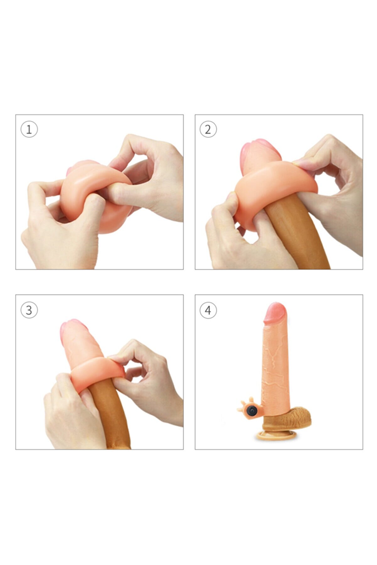 Lovetoy Pleasure Nature Extender 5 Cm Uzatmalı Ti̇treşi̇mli̇ Melez Peni̇s Kılıfı