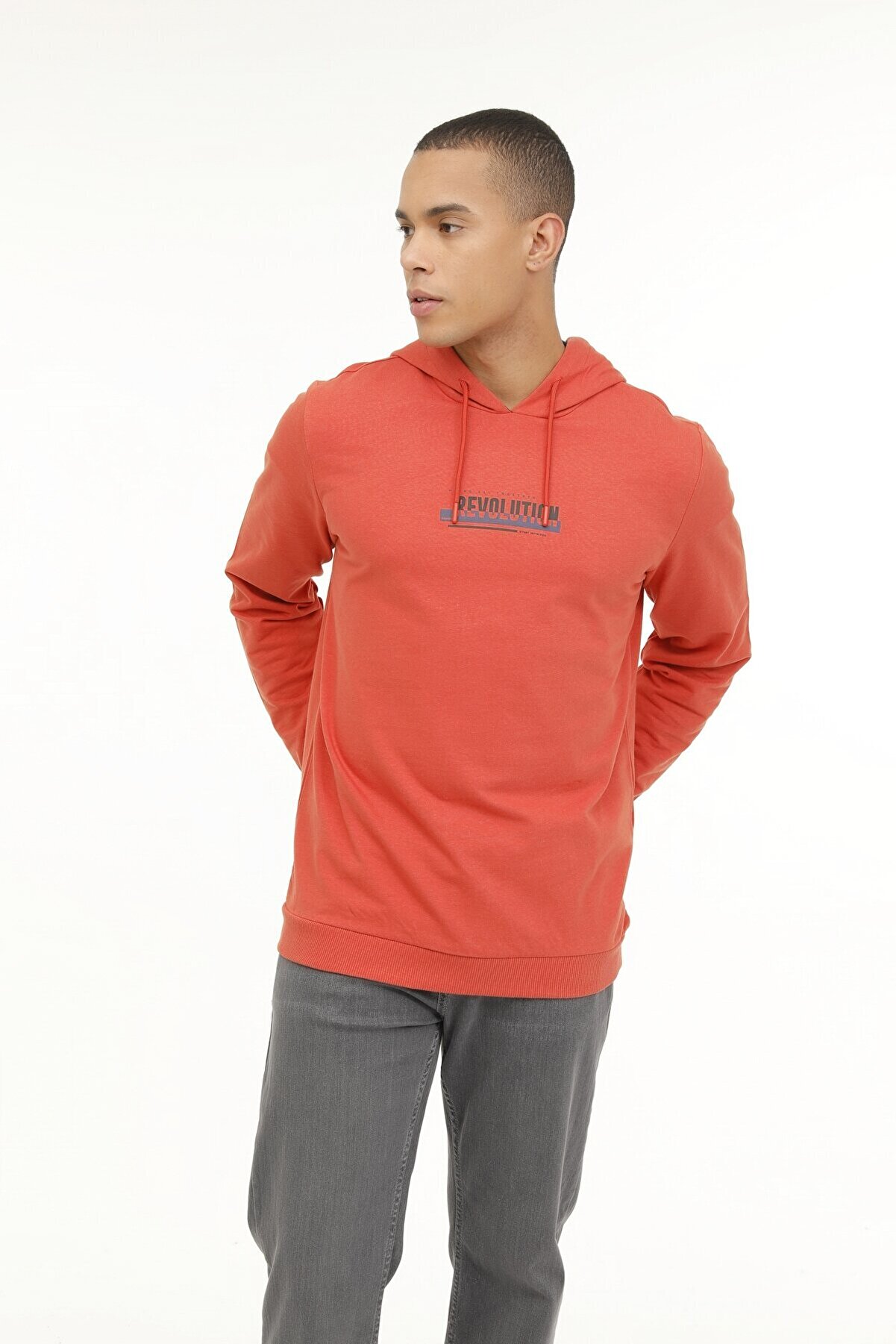 Ki̇neti̇x Me Fred-B 17Ed01 3Pr Turuncu Erkek Sweatshi̇rt