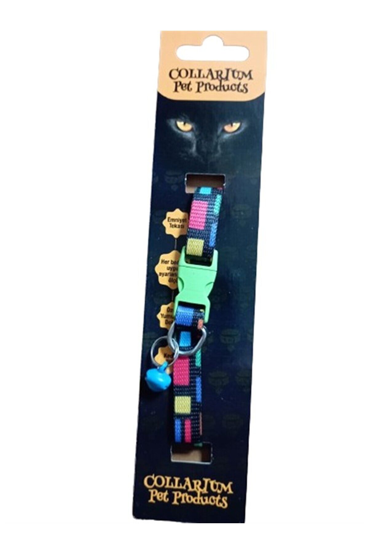 Collarıum Pet Kedi̇ Boyun Tasması Teksti̇l ( Her Bedene Uygun Ayarlanabi̇li̇r &Ouml;l&ccedil;i̇ Ve Kedi̇ Zi̇lli̇ )