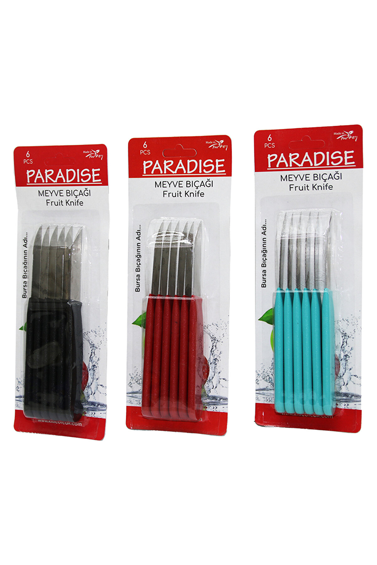 Go İthalat 6 Adet Meyve Bı&ccedil;ak Renkli̇ Plasti̇k Saplı (0)