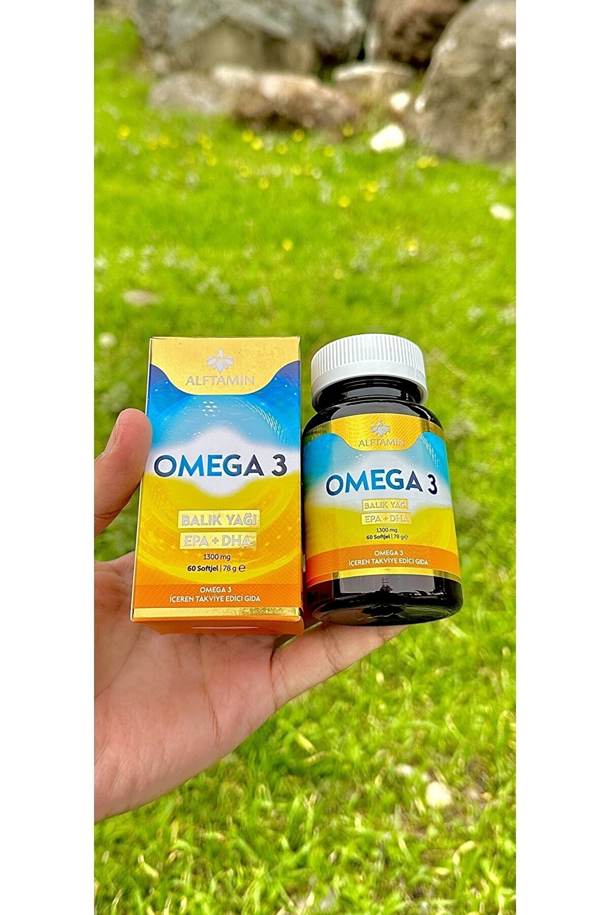 Omega 3 Premi̇um Kali̇te Balık Yağı 30 Günlük Fi̇sh Oi̇l Epa Dha 1300Mg 60 Kapsül