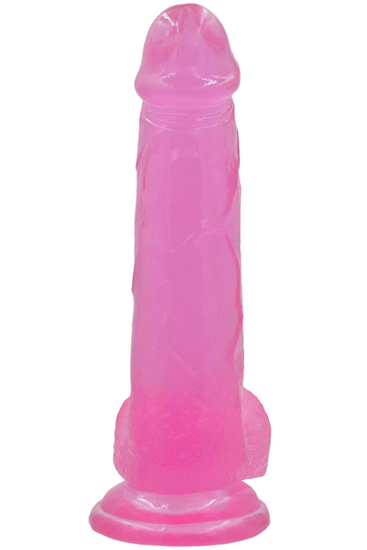 Meyrabest 20 Cm Jel Dokulu Yumuşak Di̇ldo Peni̇s - Jelly Studs Crystal Di̇ldo Large