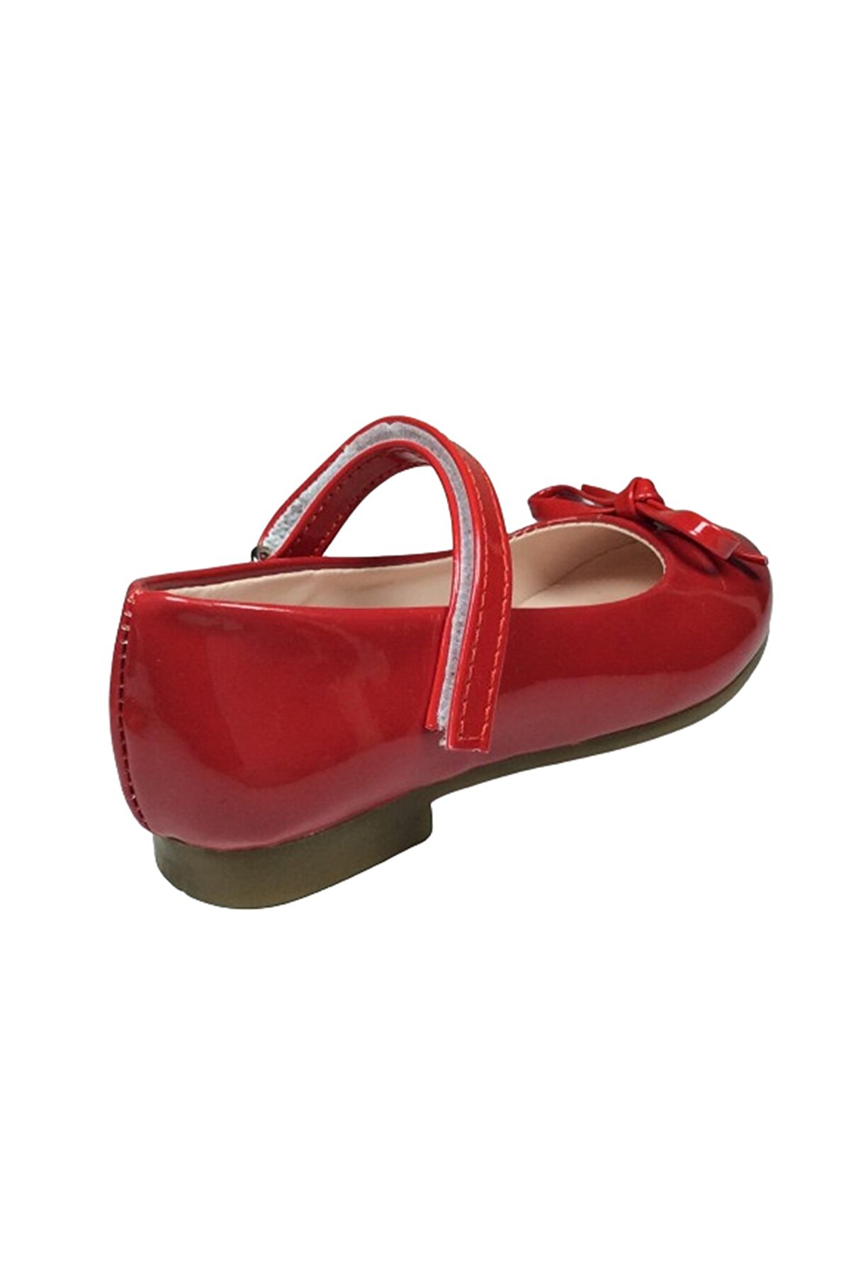 1102 Trk Emt Pati̇k Kırmızı Rugan Babet Ayakkabı