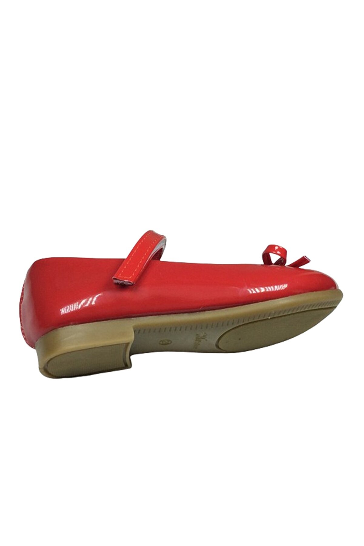 1102 Trk Emt Pati̇k Kırmızı Rugan Babet Ayakkabı