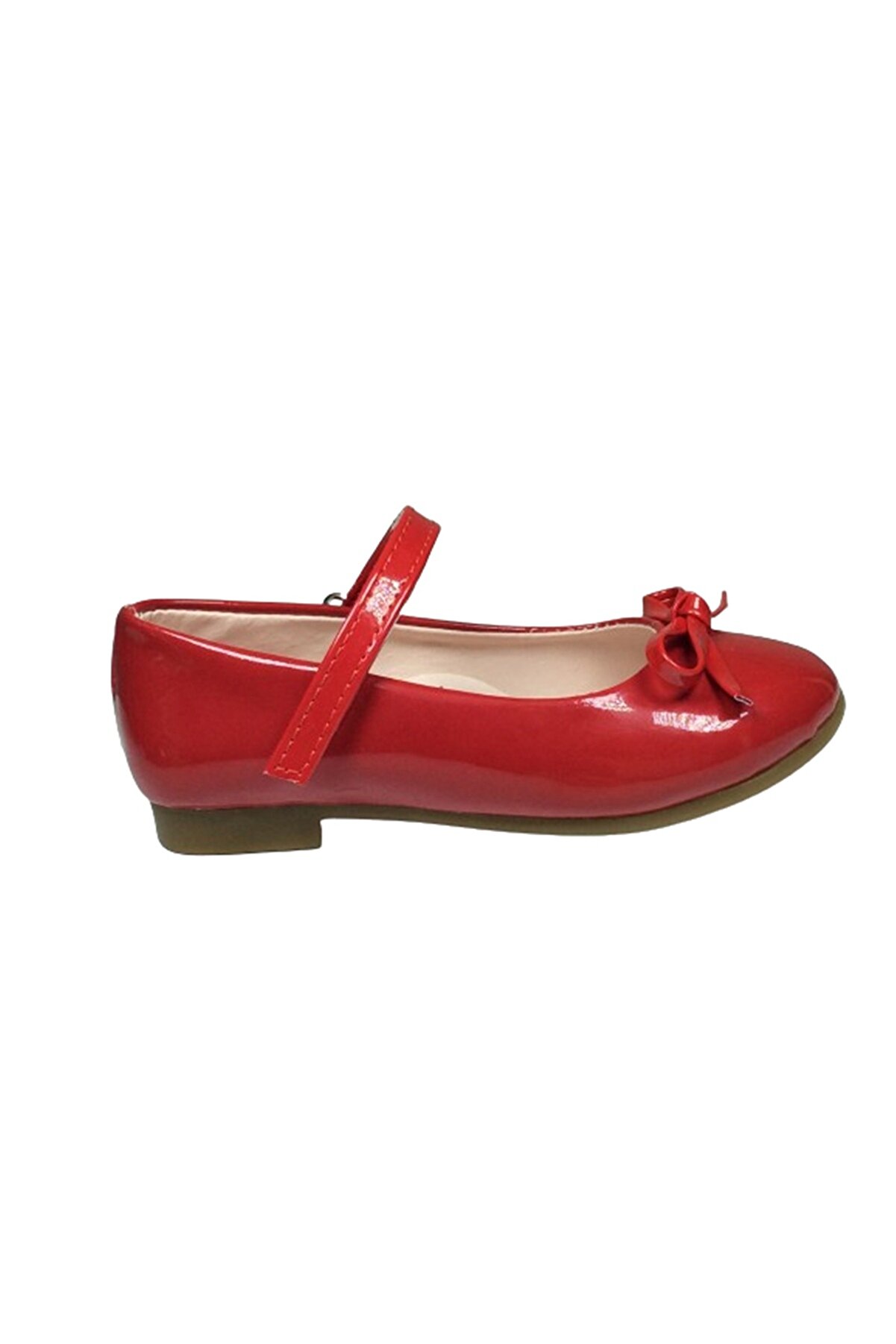 1102 Trk Emt Pati̇k Kırmızı Rugan Babet Ayakkabı
