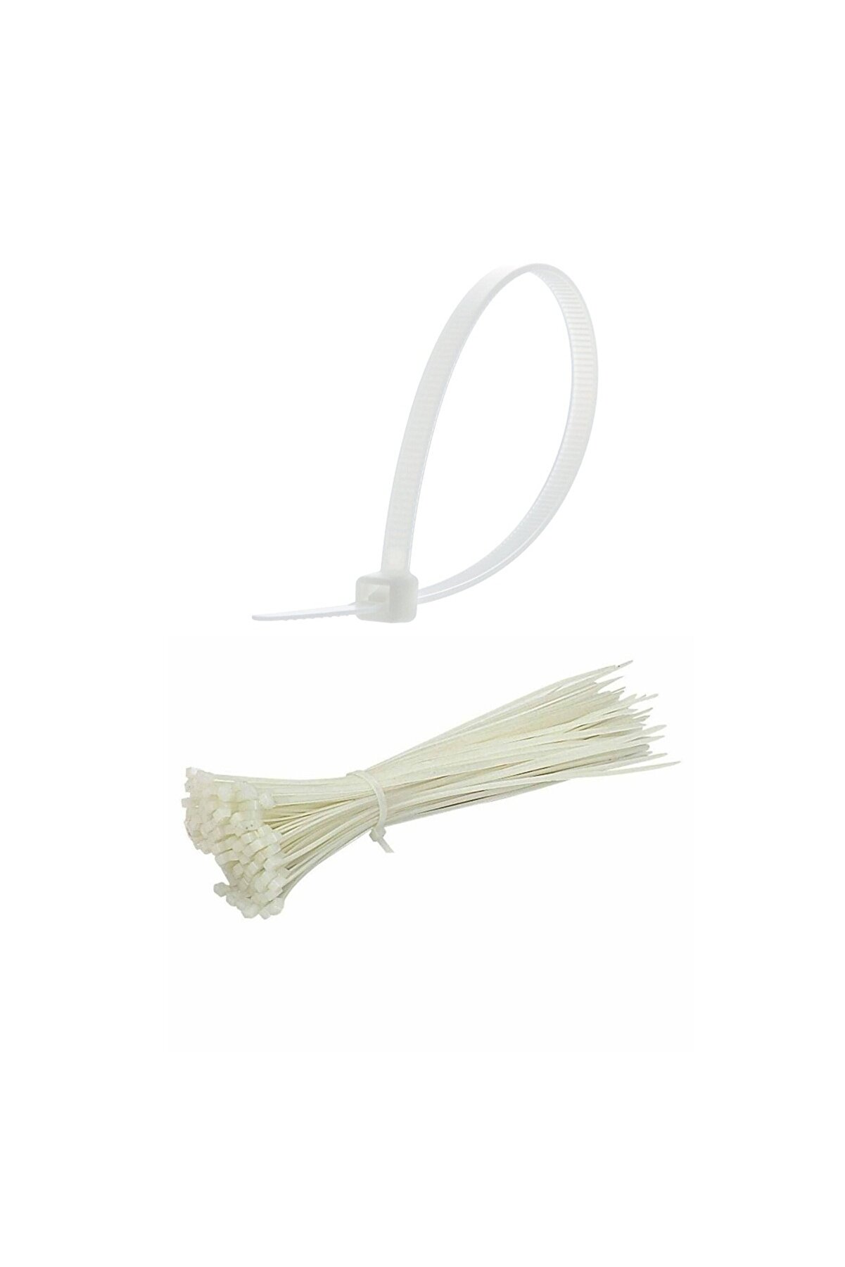 Go İthalat Fi̇ndi̇t 100 Adet Plasti̇k Cırt Kelep&ccedil;e Kablo Bağı Kablo D&uuml;zenleyi̇ci̇- 3.6 X 150 Mm (2818)