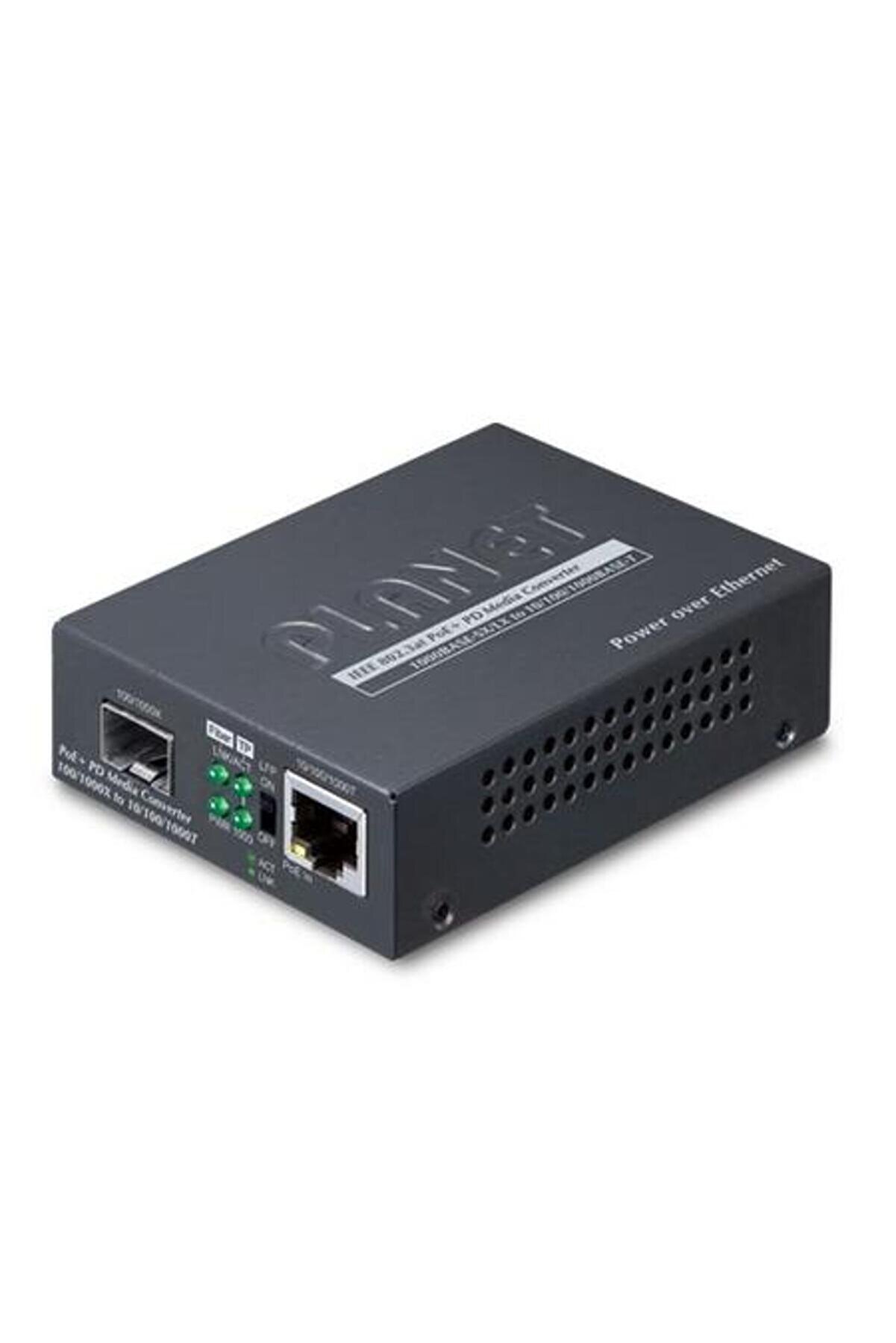 Planet PL-GT-805A-PD 10/100/1000BASE-T to 100/1000BASE-X SFP PoE+ PD Media Converter