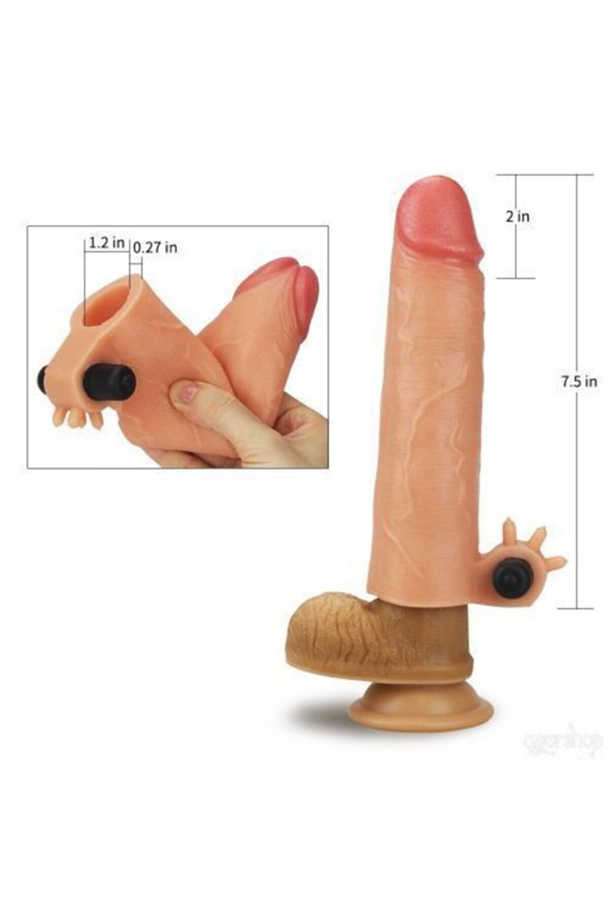 Lovetoy Nature Extender Kli̇tori̇s Uyarıcı Et Doku Peni̇s Kılıfı Lv414101