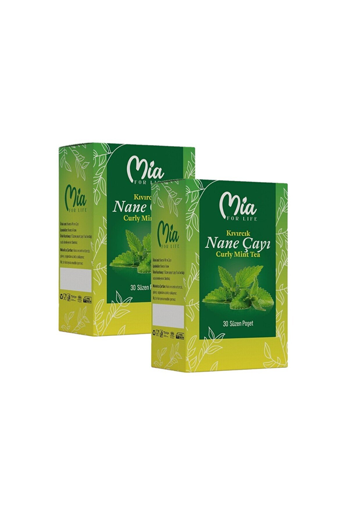 Mia For Life Kıvırcık Nane Çayı 30 Süzen Poşet * 2 ADET