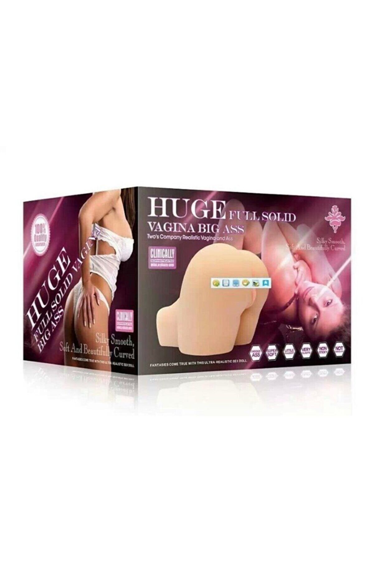 Leten Huge Soli̇d Full Si̇li̇kon 8,8 Kg Kal&ccedil;a Vaji̇na Mast&uuml;rbat&ouml;r-Va276-Cm2