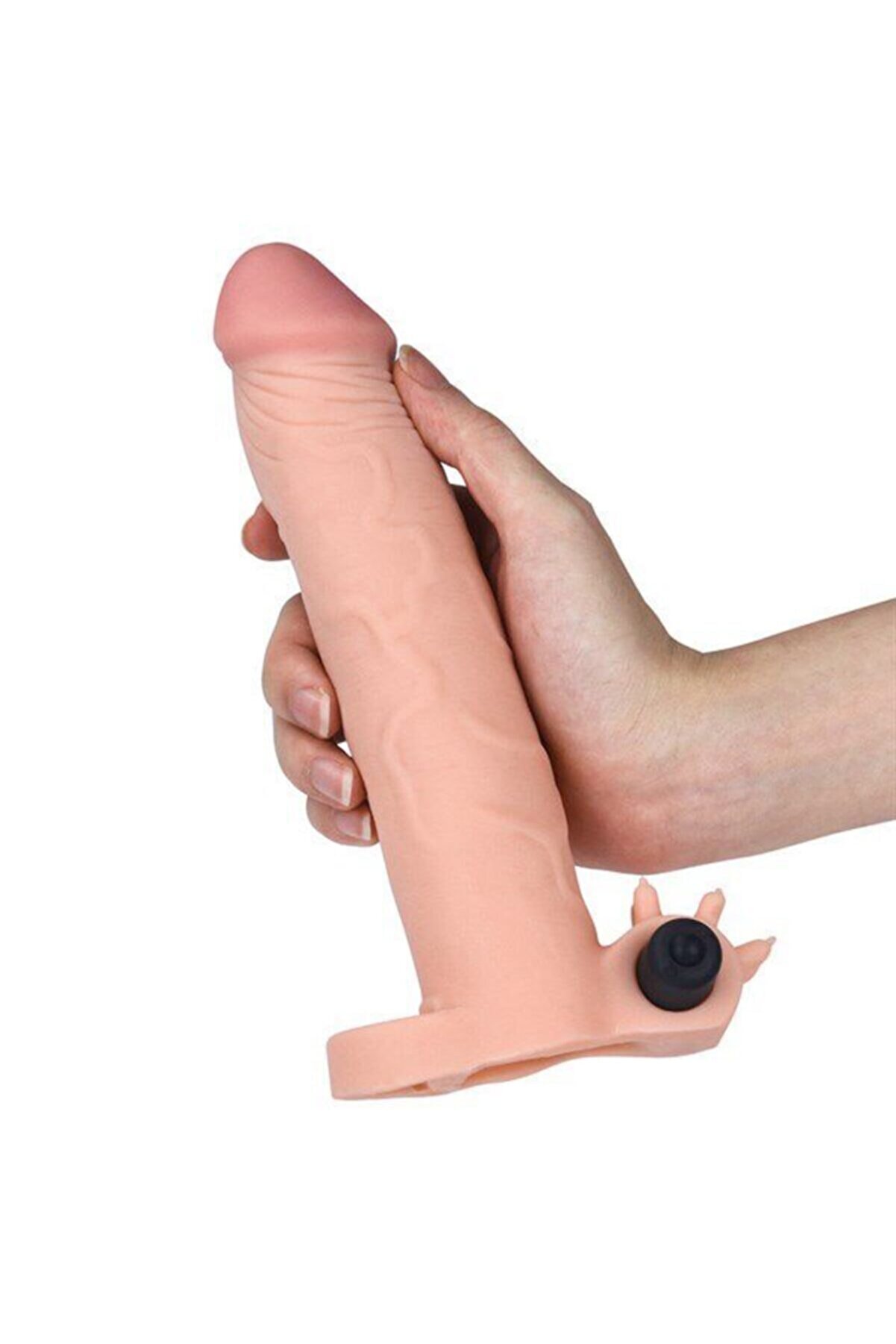 Lovetoy Pleasure X-Tender Ti̇treşi̇mli̇ 76 Mm Uzatmalı Peni̇s Kılıfı