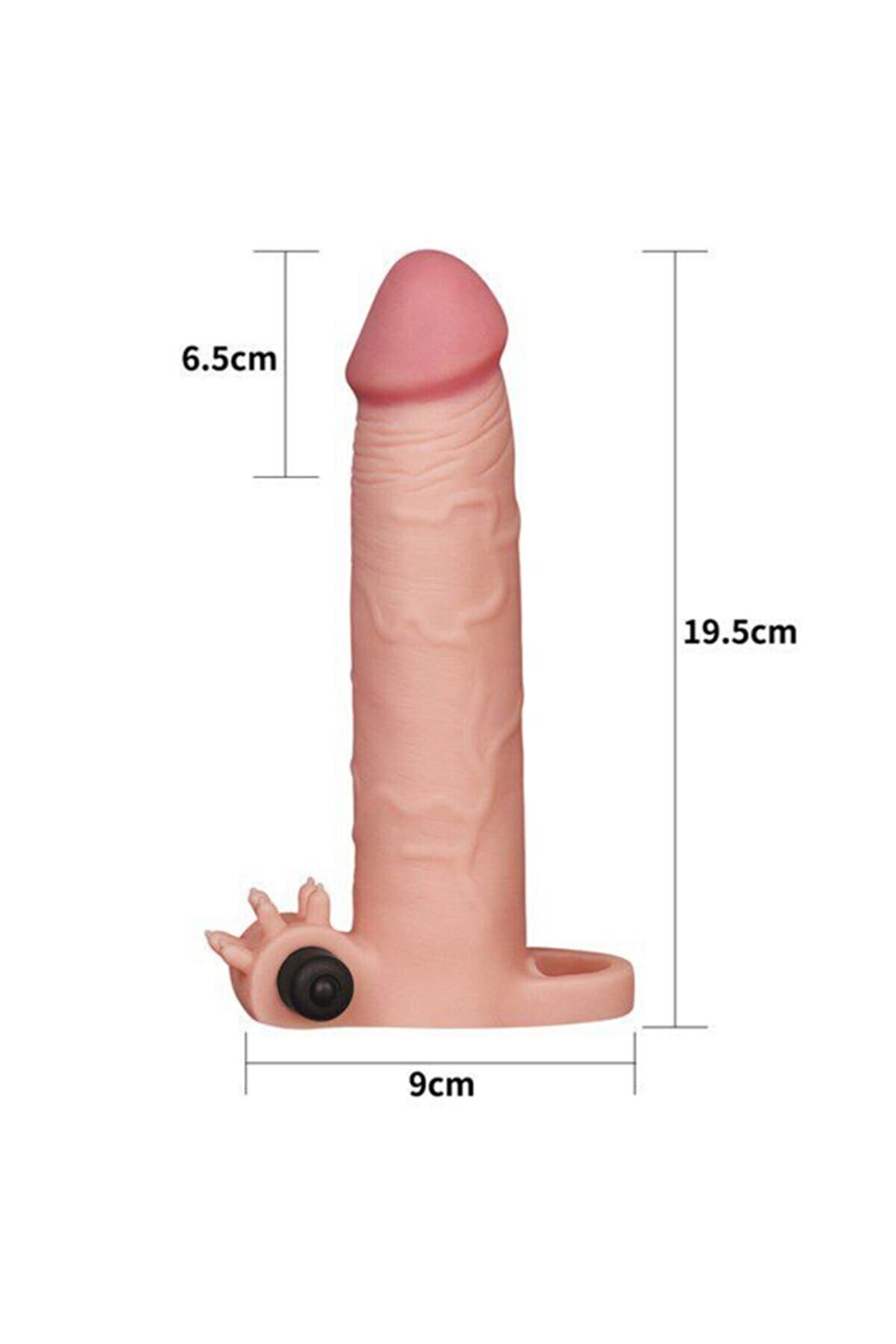 Lovetoy Pleasure X-Tender Ti̇treşi̇mli̇ 76 Mm Uzatmalı Peni̇s Kılıfı