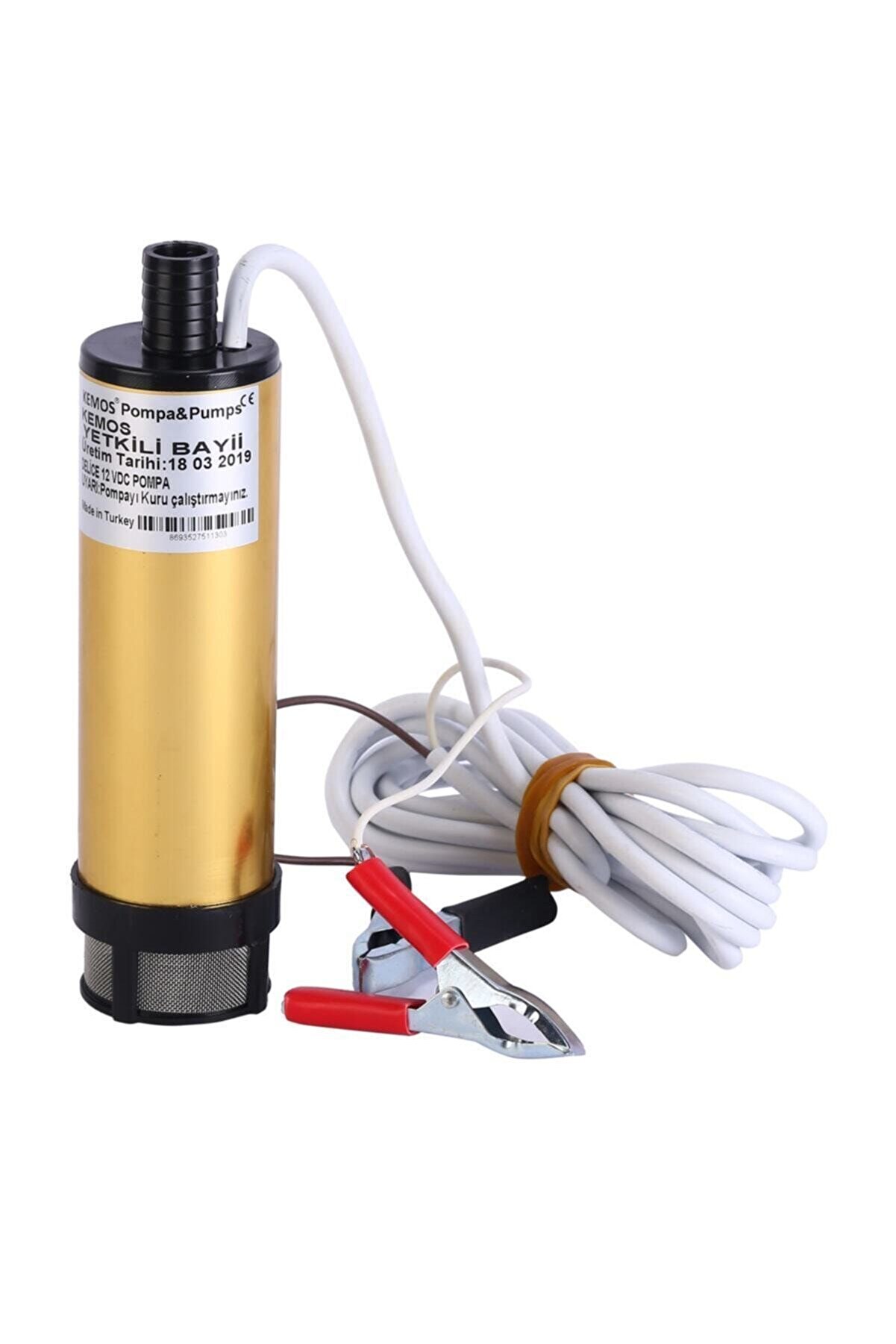 Kemos Deli̇ce Alümi̇nyum Gövde 12V Mazot Ve Sıvı Aktarma Pompası