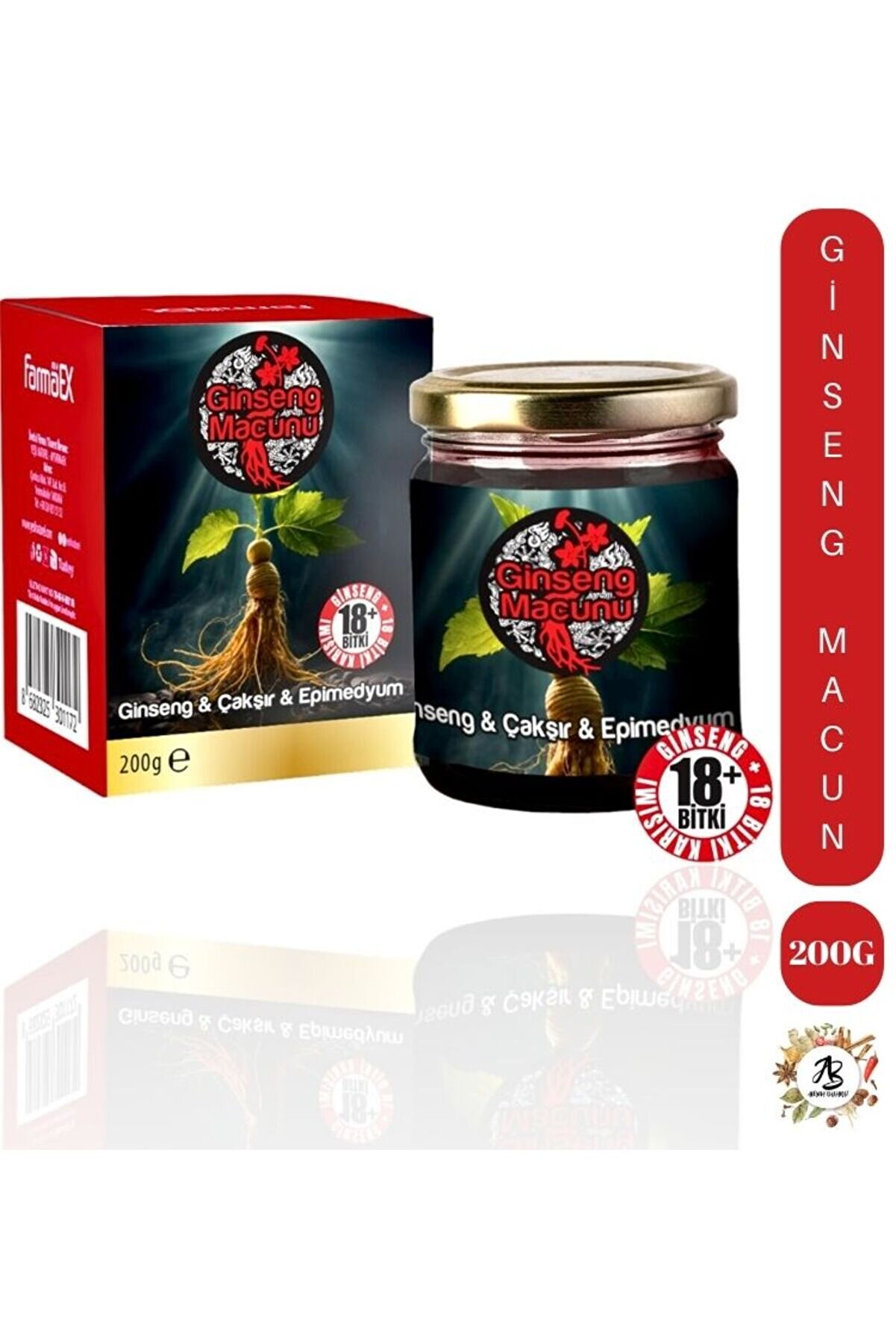 Gi̇nseng Macun Çakşır İçeri̇kli̇ 18 Bi̇tki̇sel Karışım 200 G