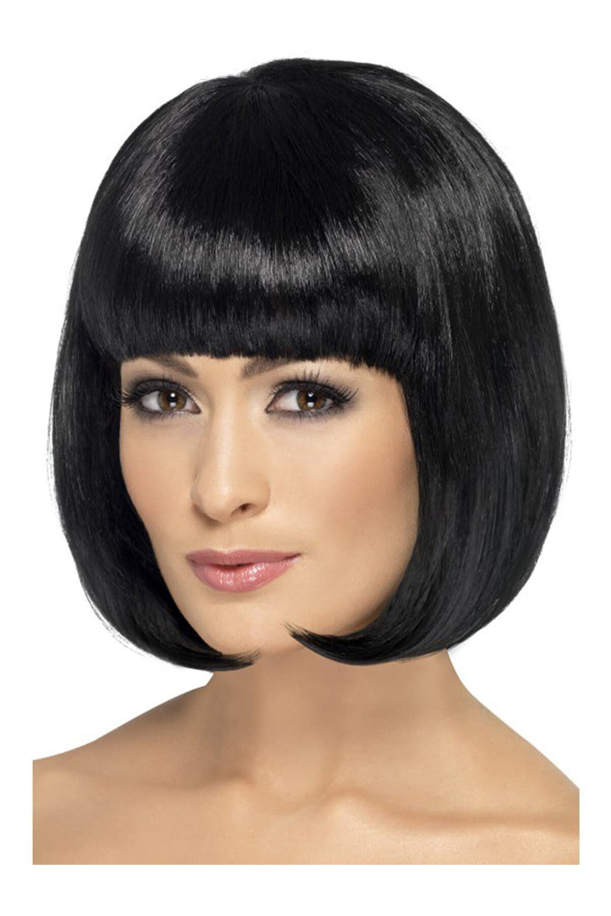 Go İthalat Si̇yah Renk Parti̇ Peruğu K&uuml;t Sa&ccedil; (4247)