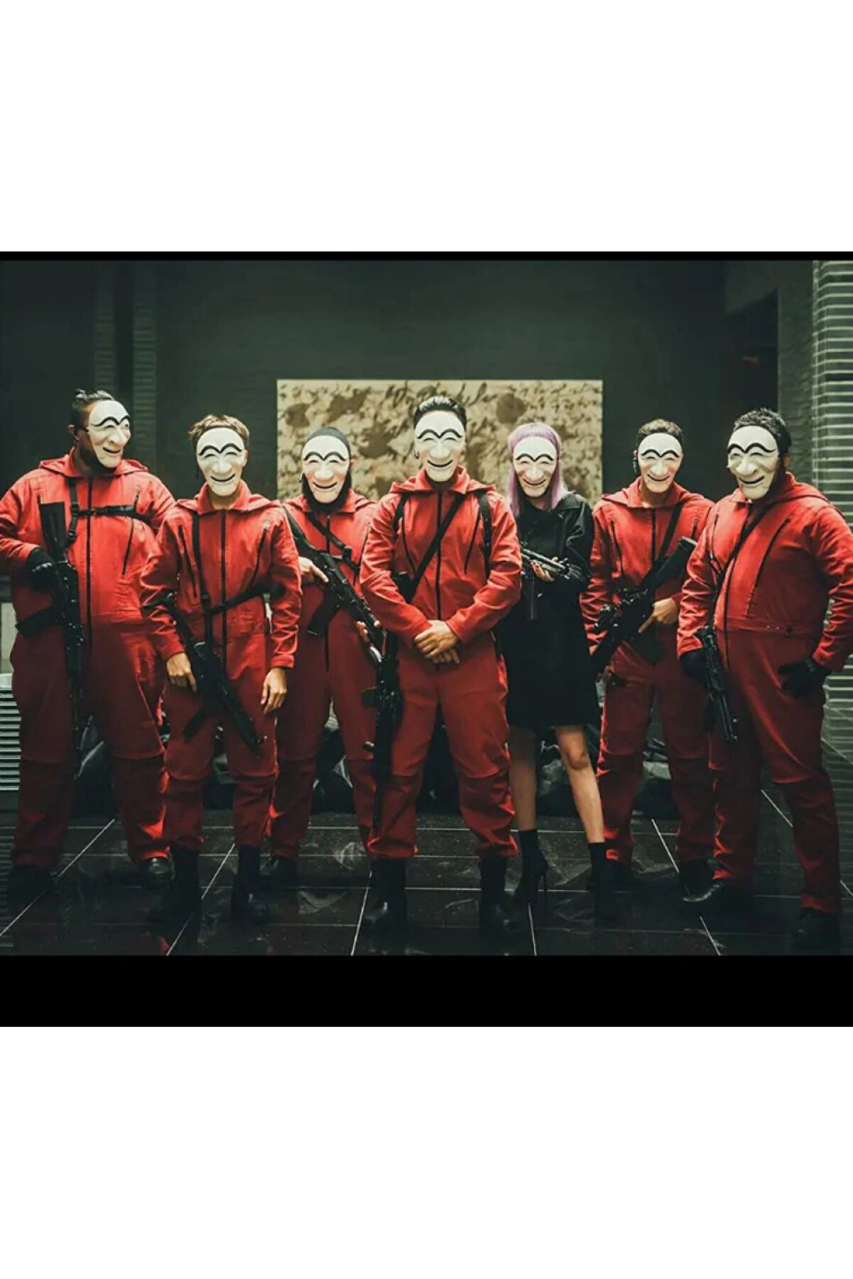 Go İthalat La Casa De Papel Kore Mask - Para Hei̇st Maskesi̇ - Dali̇ Maskesi̇ (4247)