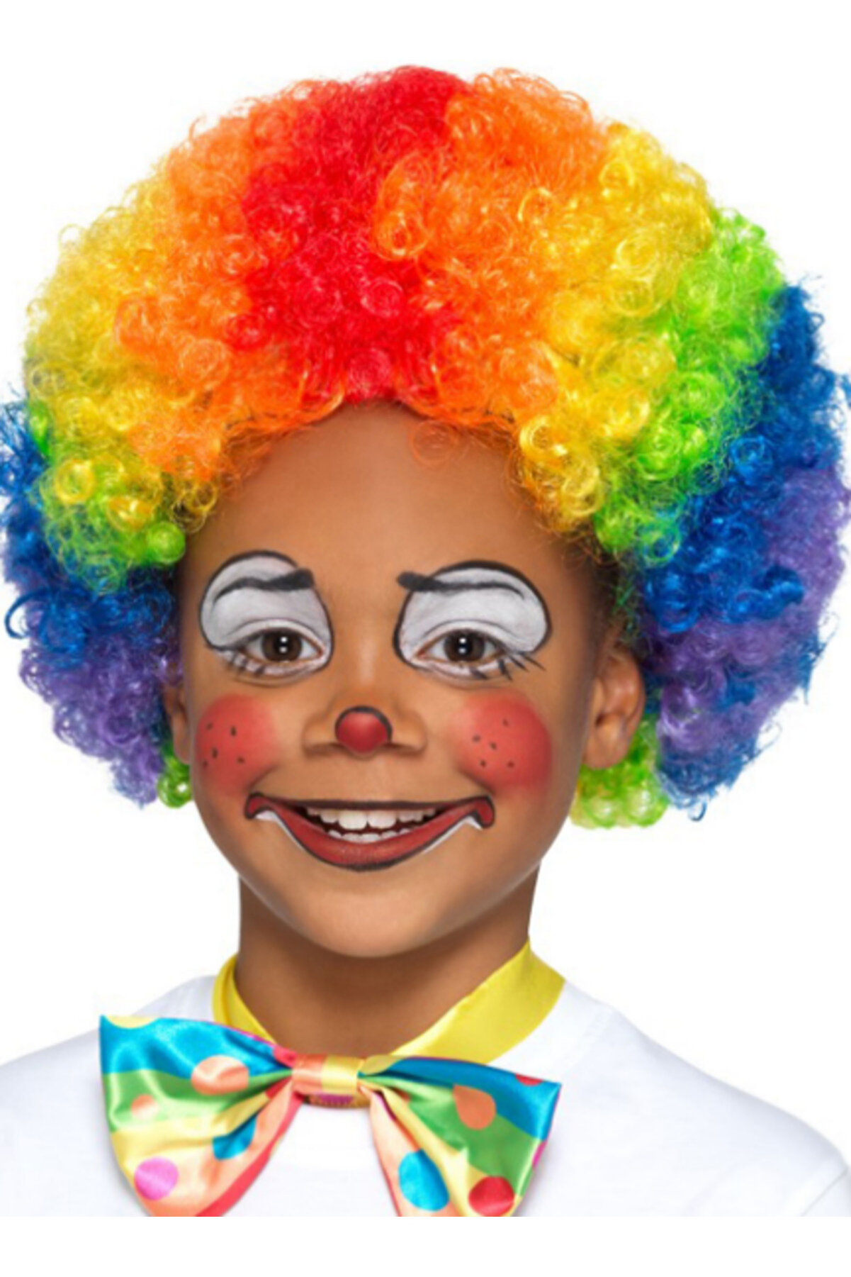 Go İthalat Rengarenk Kıvırcık Afro Peruk Bonus Sa&ccedil; 120 Gr (4247)