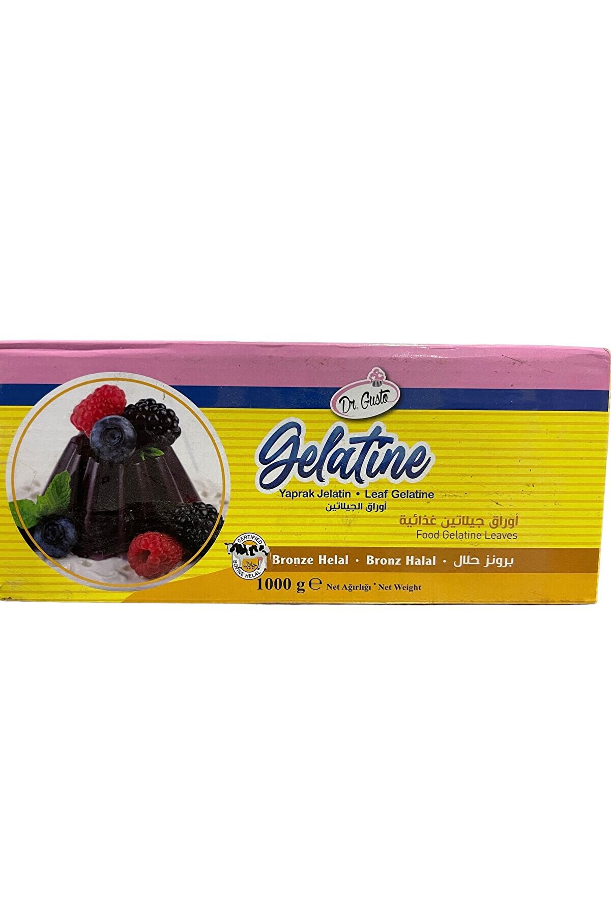 Dr. Gusto DR GUSTO YAPRAK JELATİN 1000 Gr.