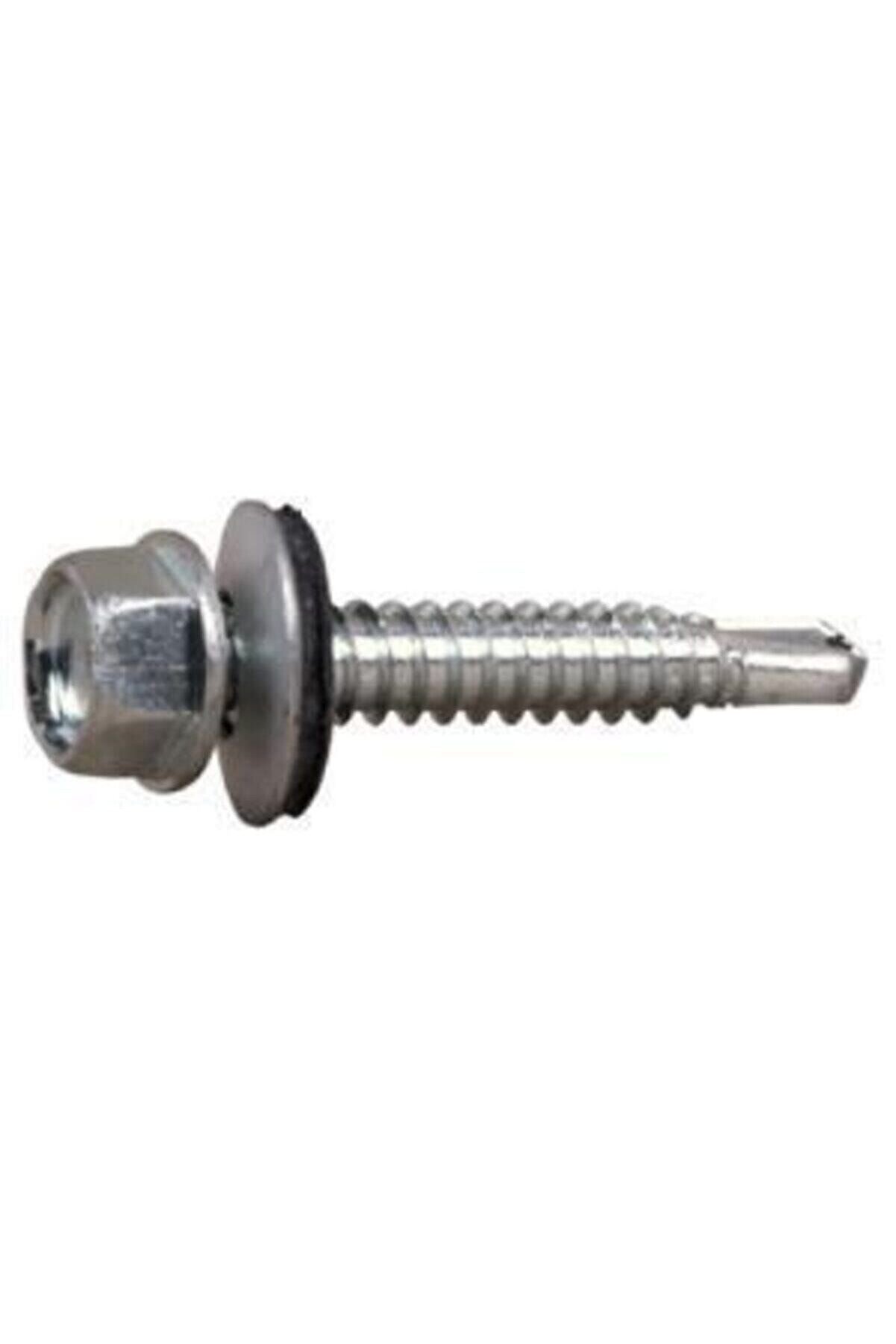 100 Adet 5,5X25 Mm Çatı Vi̇dası Matkap Uçlu Trapez Sac Vi̇dası Akıllı Vi̇da