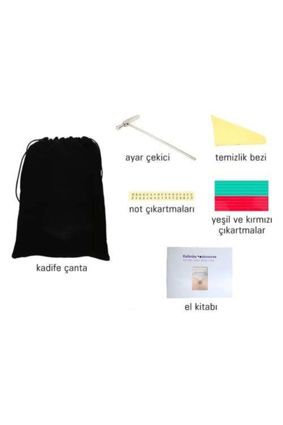 K&ouml;hner 17 Tuşlu Maun Başparmak Pi̇yanosu Kali̇mba Seti̇